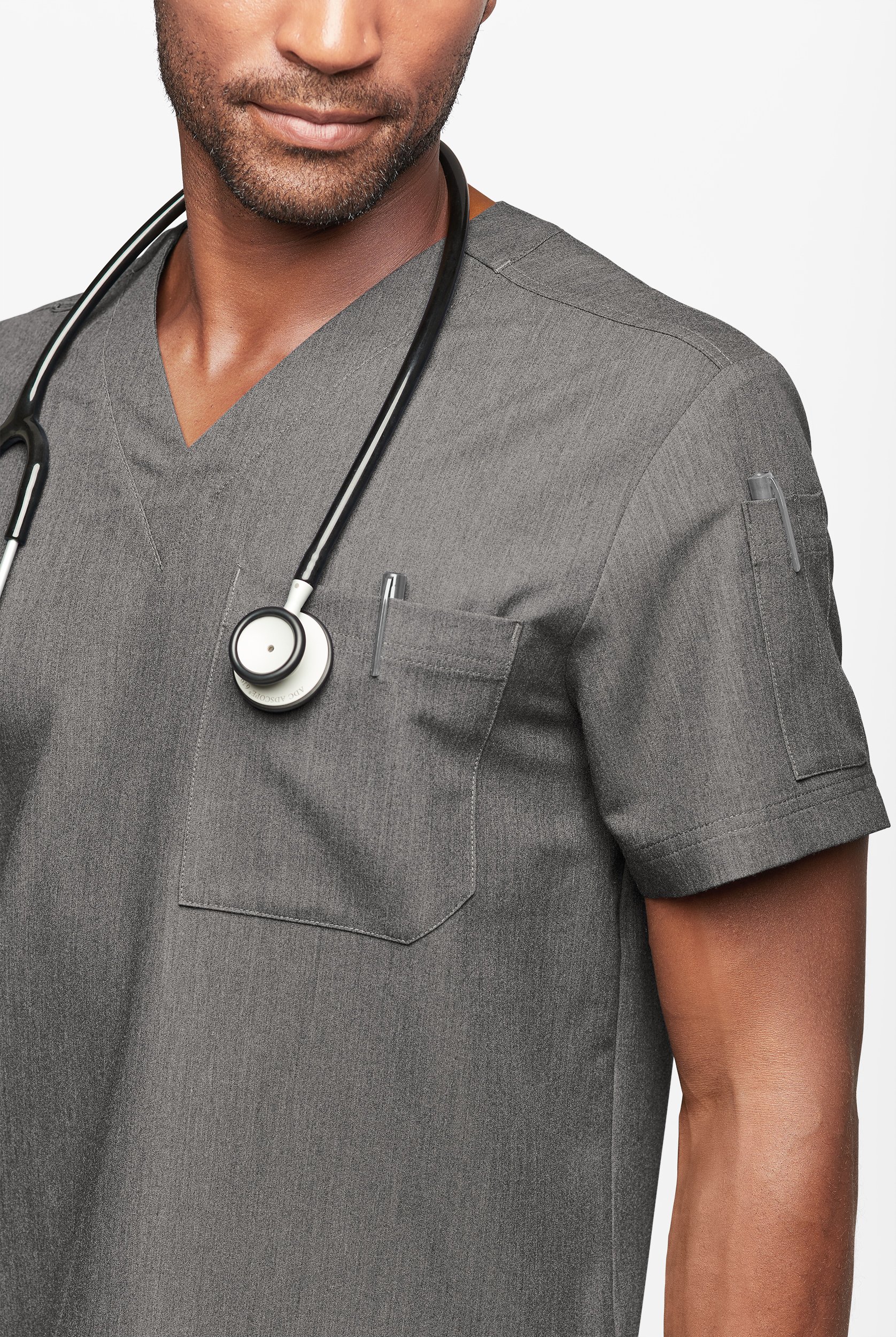 MOVEMENT by Butter-Soft Mars Men's 3-Pocket V-Neck Scrub Top