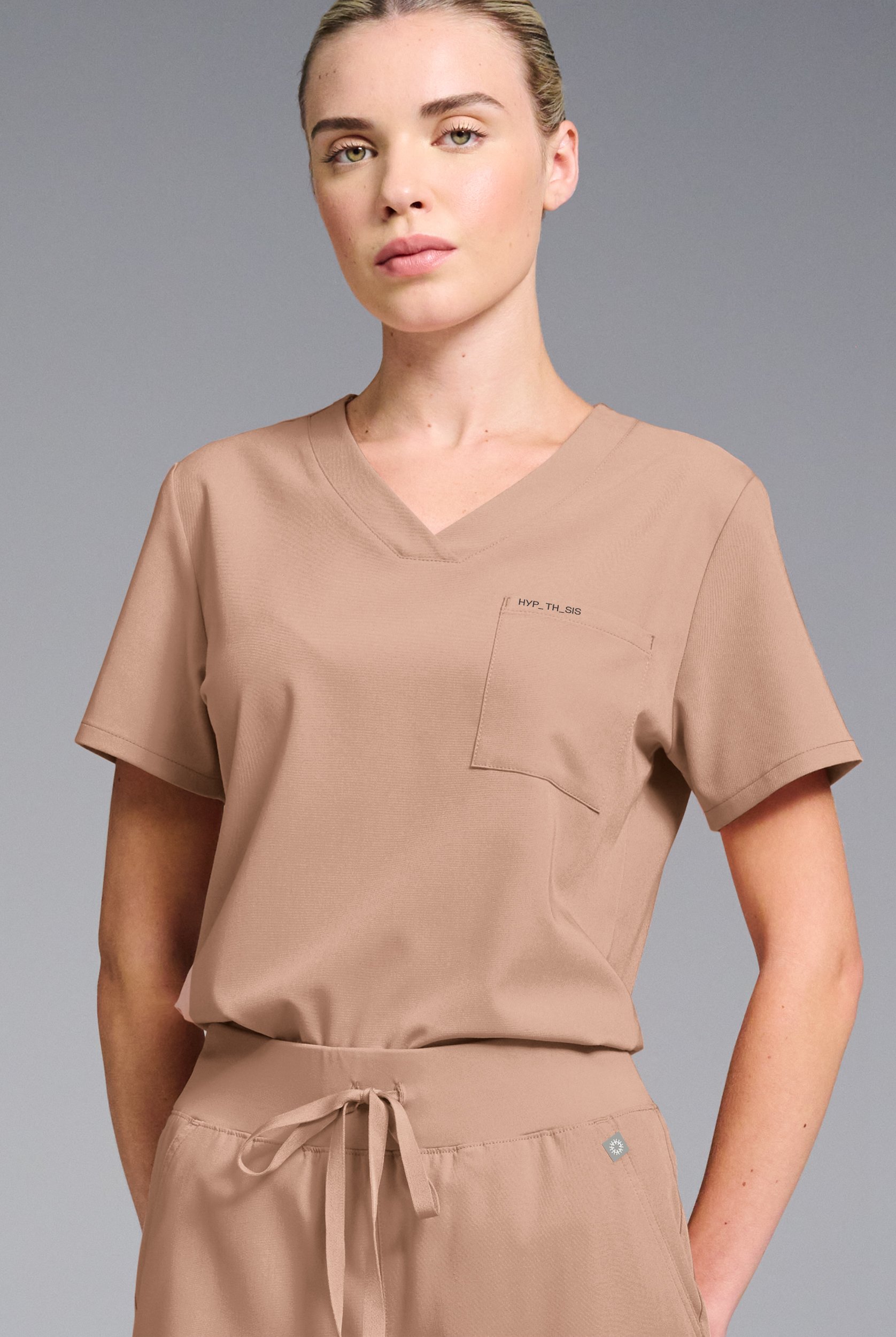 Hypothesis Women's Base V-Neck Tuck-In Scrub Top