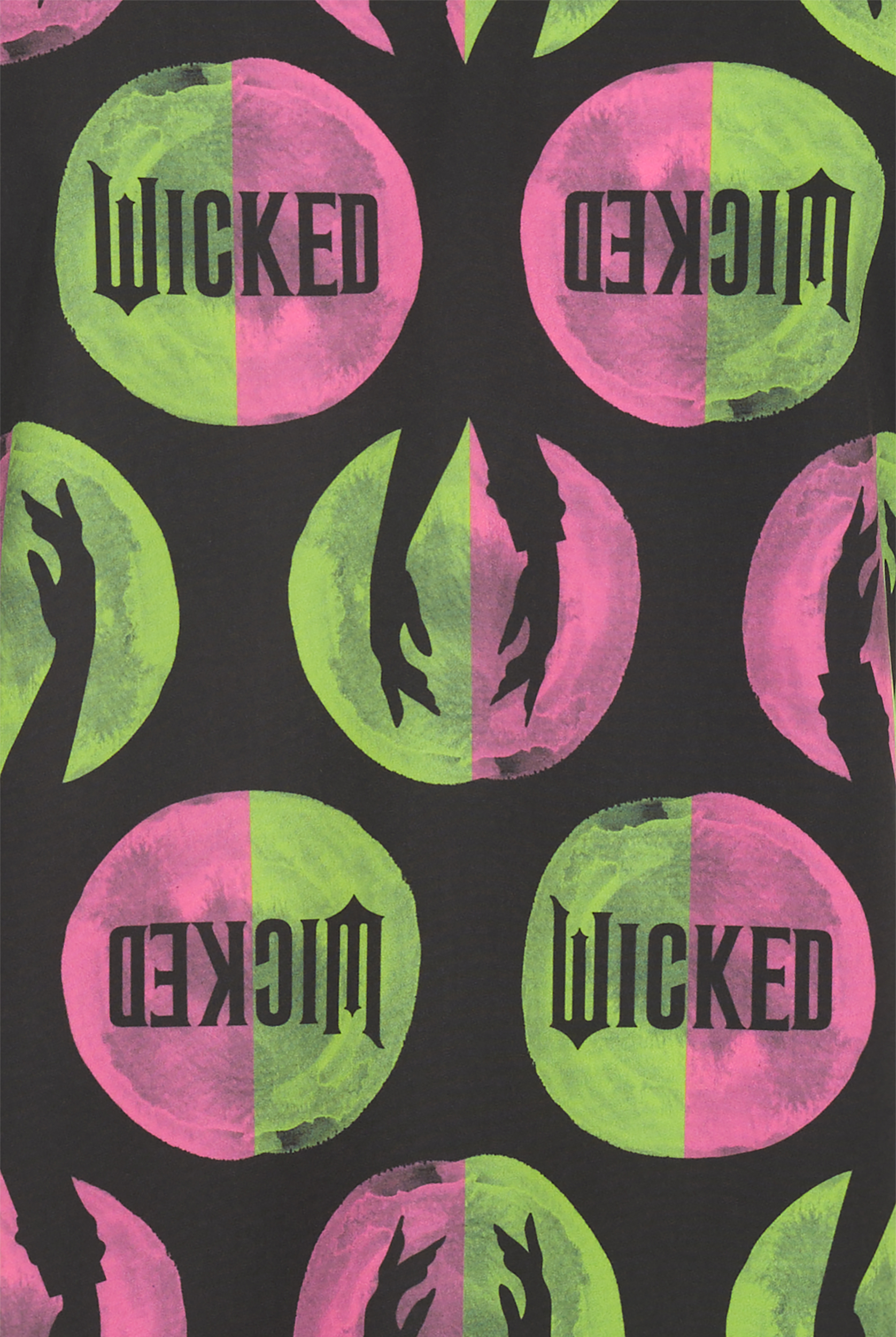 Blusa médica estampada FUNSCRUBS Wicked STRETCH con cuello en V y 2 bolsillos para mujer