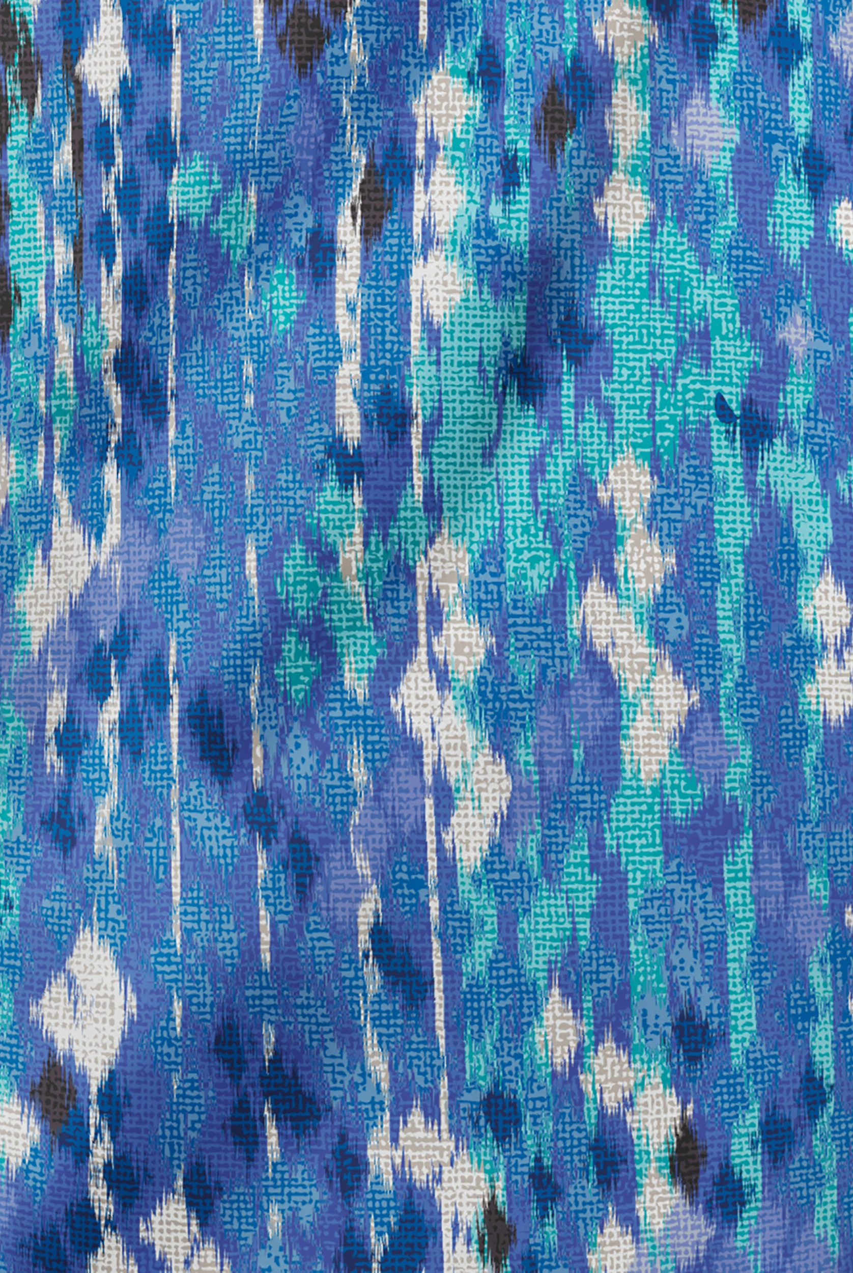 UA Best Buy Antik Ikat Royal Women's 3-Pocket V-Neck Print Scrub Top