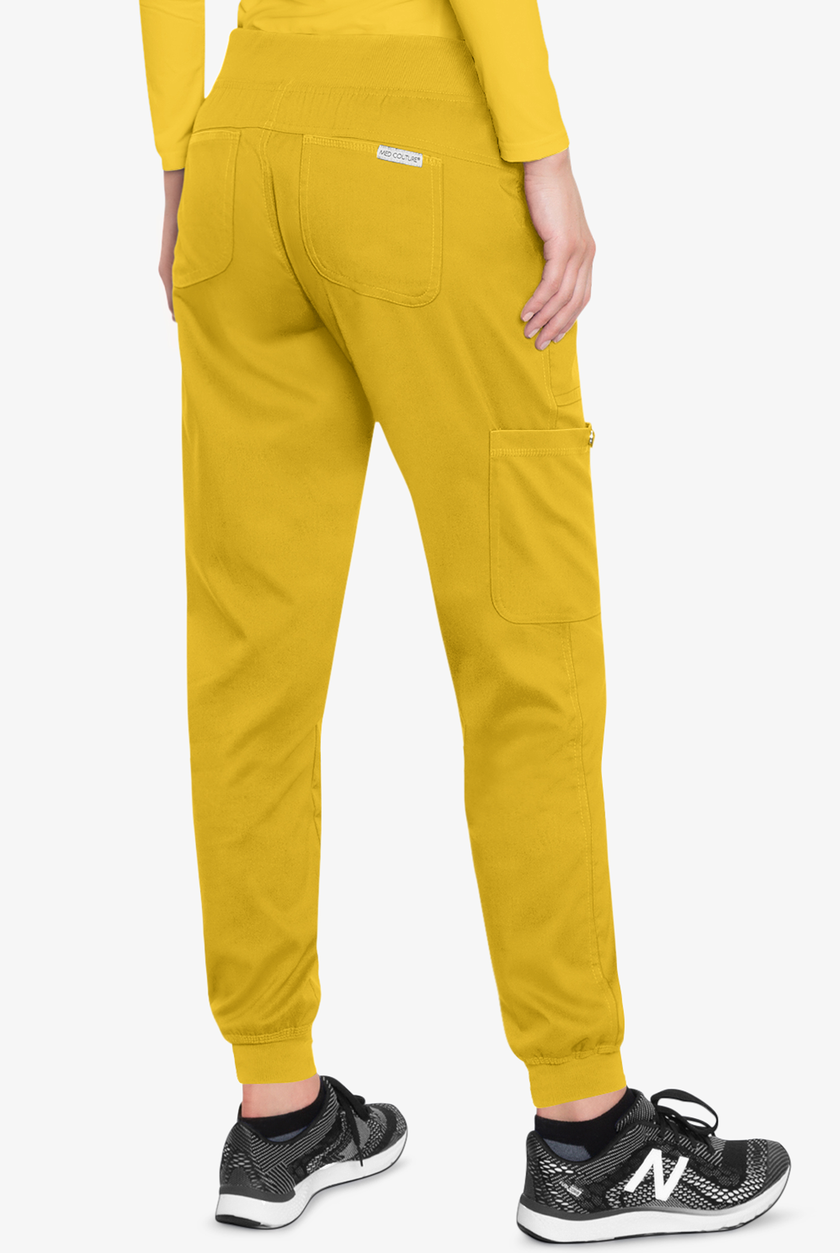 Med Couture Touch Women's 5-Pocket STRETCH Cargo Yoga Jogger Scrub Pants
