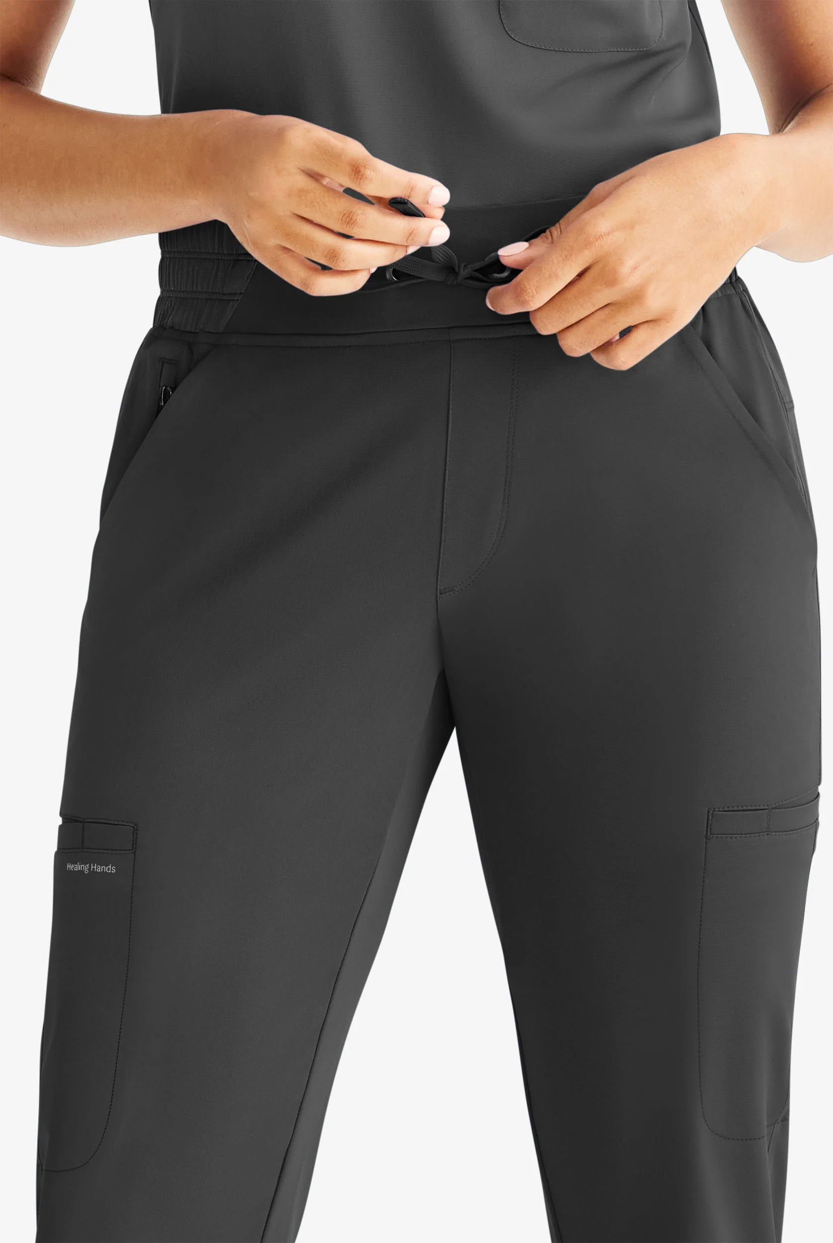 Pantal&oacute;n m&eacute;dico HH Works by Healing Hands Rhea STRETCH estilo cargo jogger con 6 bolsillos para mujer