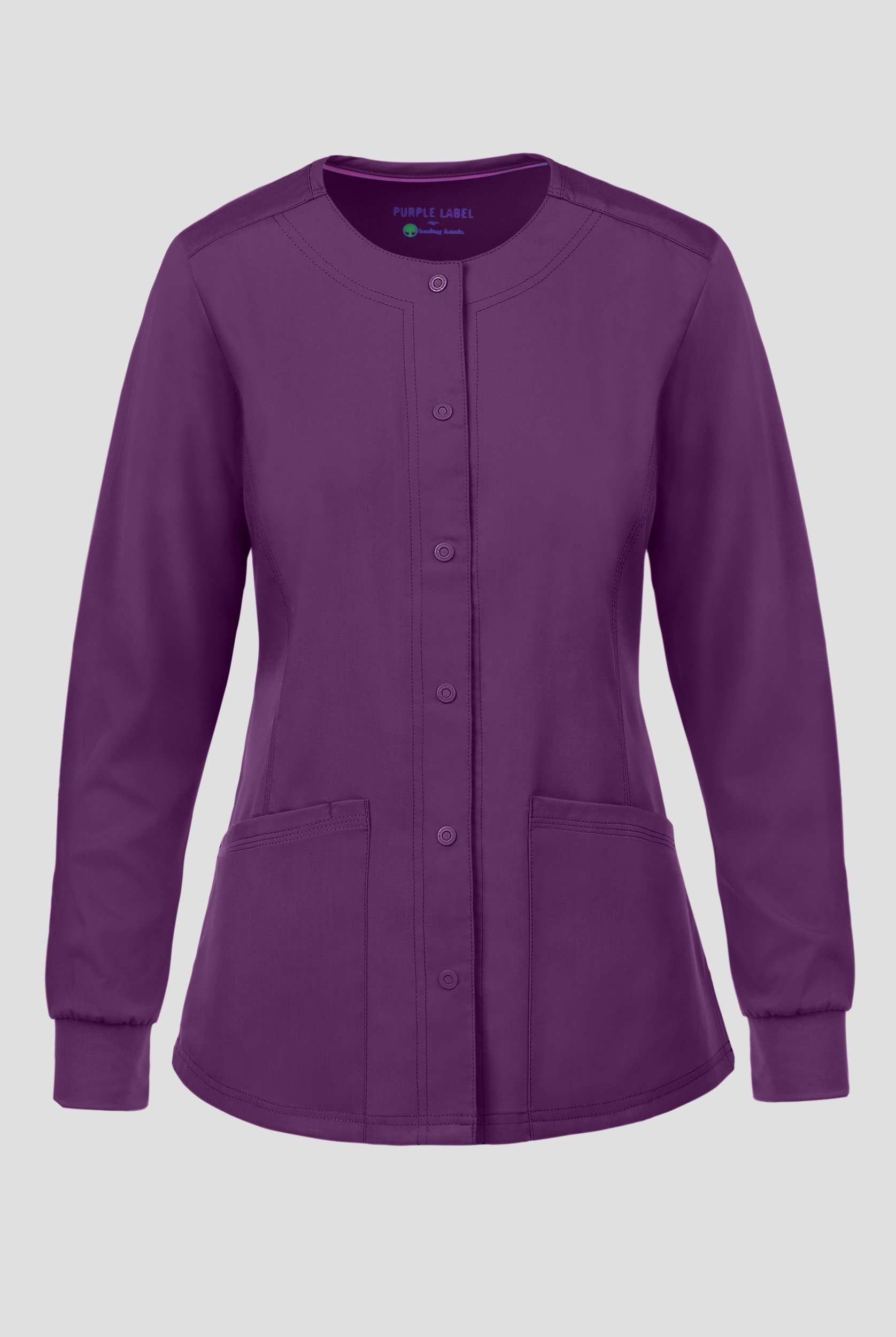 Healing Hands Purple Label Daisy Women's 4-Pocket STRETCH Scrub Jacket