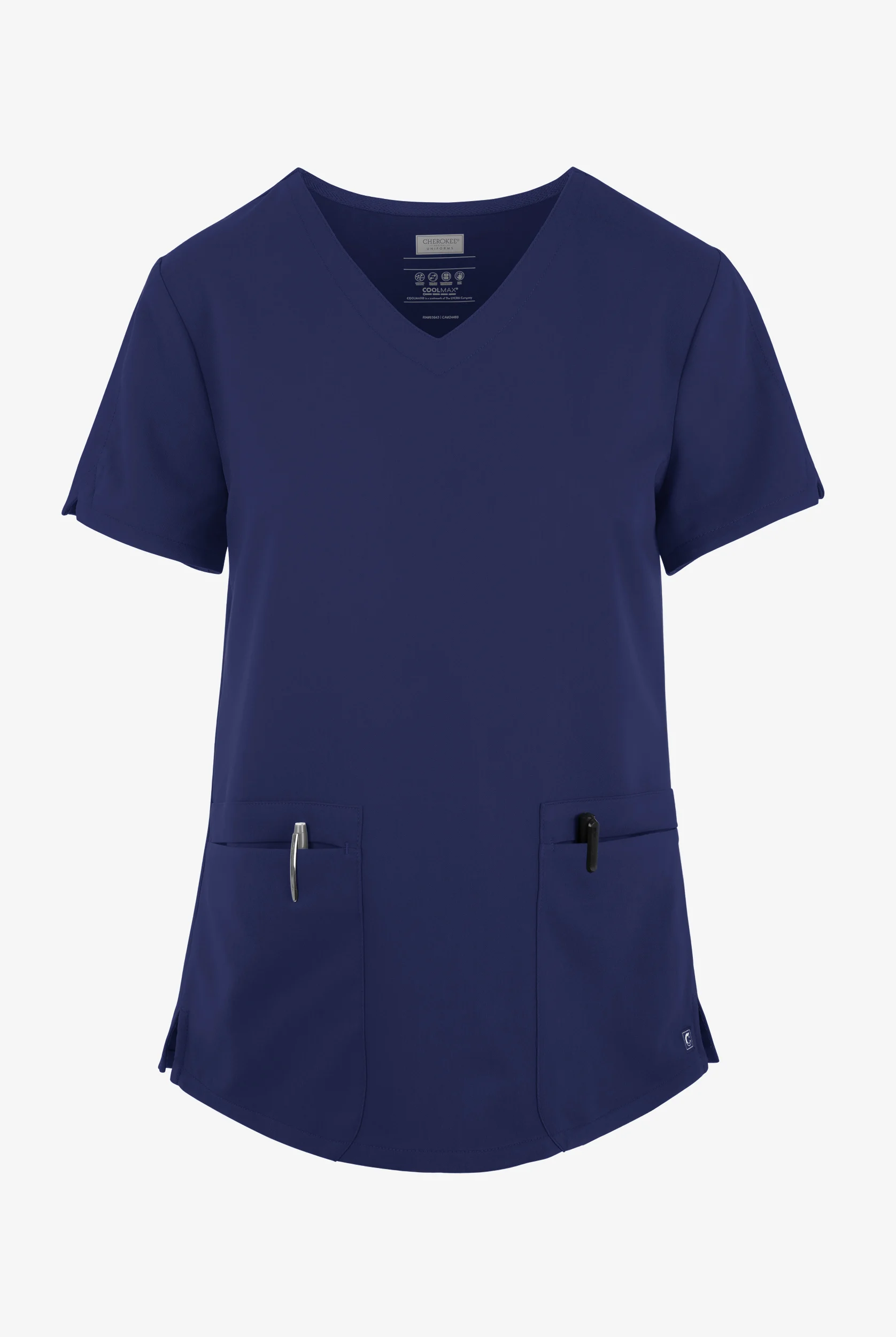 Cherokee Atmos Women's 2-Pocket STRETCH Coolmax V-Neck Scrub Top