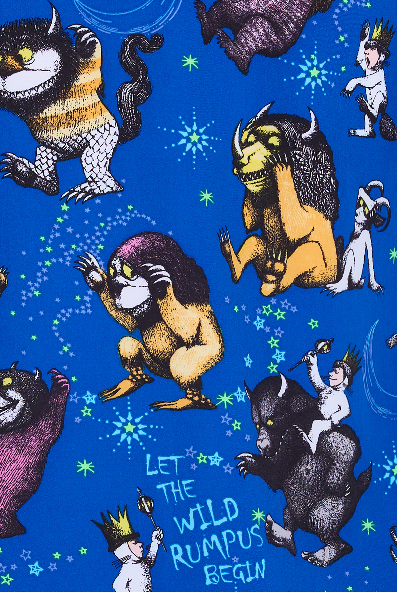 Tooniforms Rumpus Time Women's 2-Pocket STRETCH V-Neck Print Scrub Top