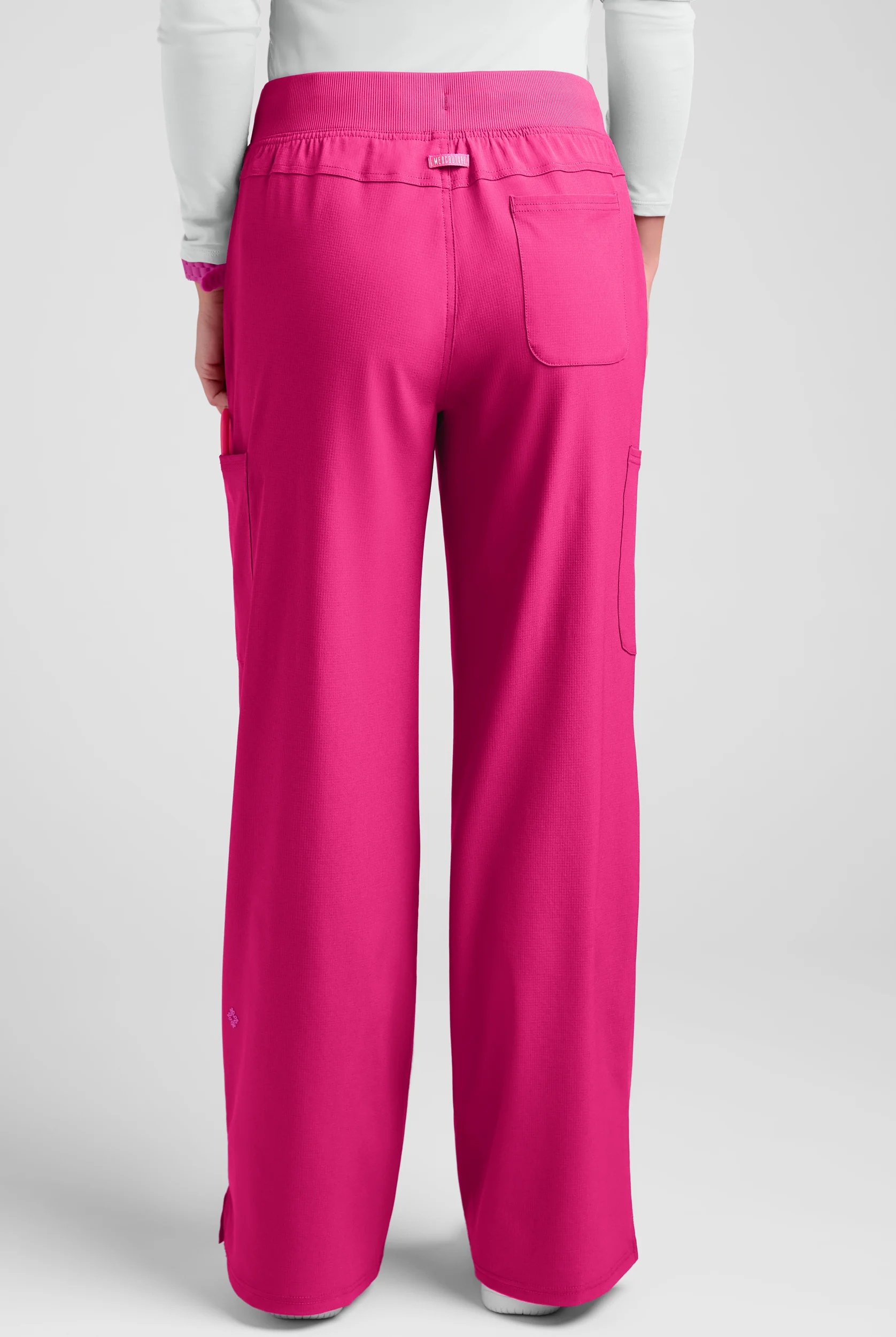 Pantal&oacute;n m&eacute;dico Med Couture Amp STRETCH de tiro alto estilo cargo con piernas anchas y 5 bolsillos para mujer