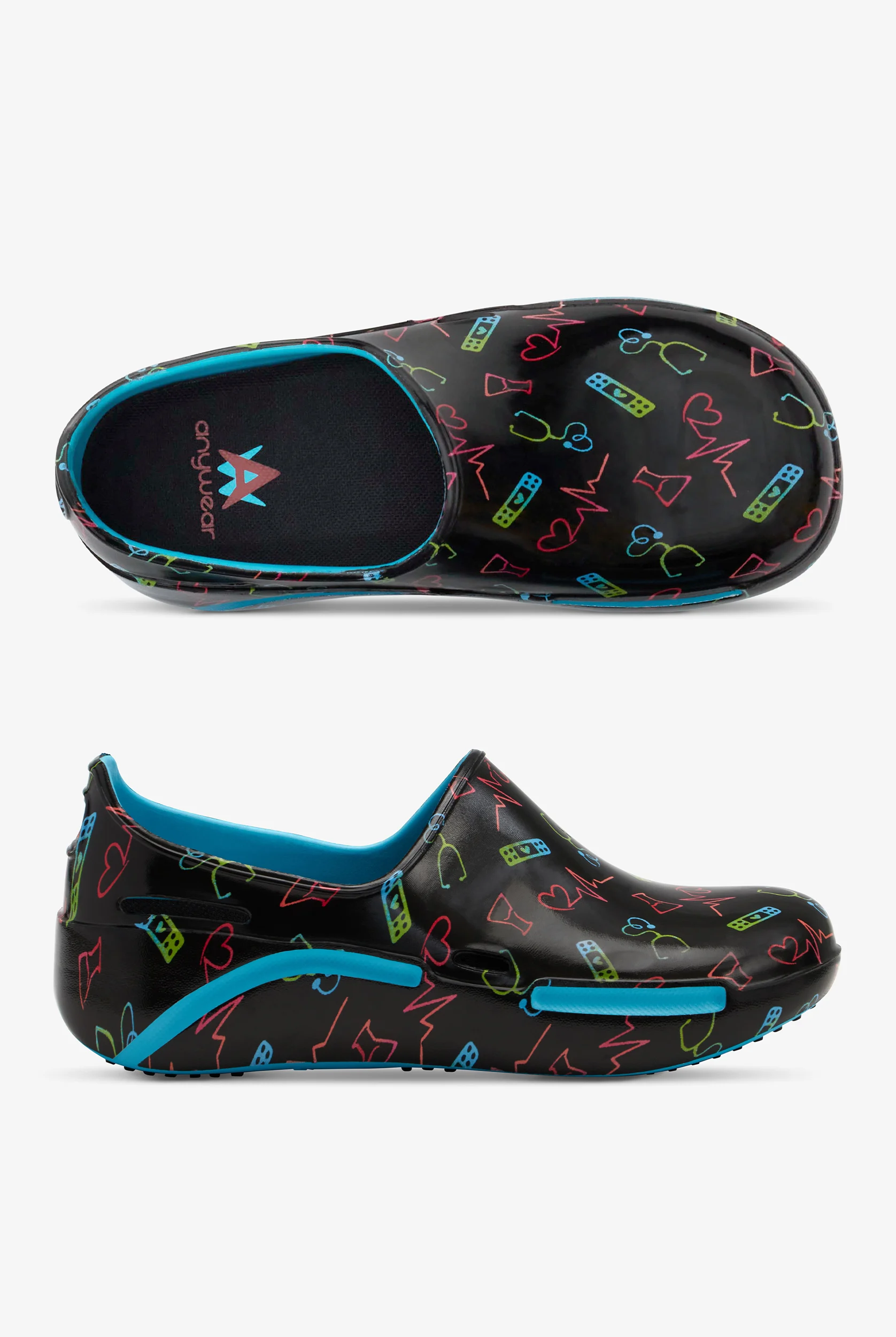 Anywear Unisex Streak Art of Healing Slip On Nursing Shoes