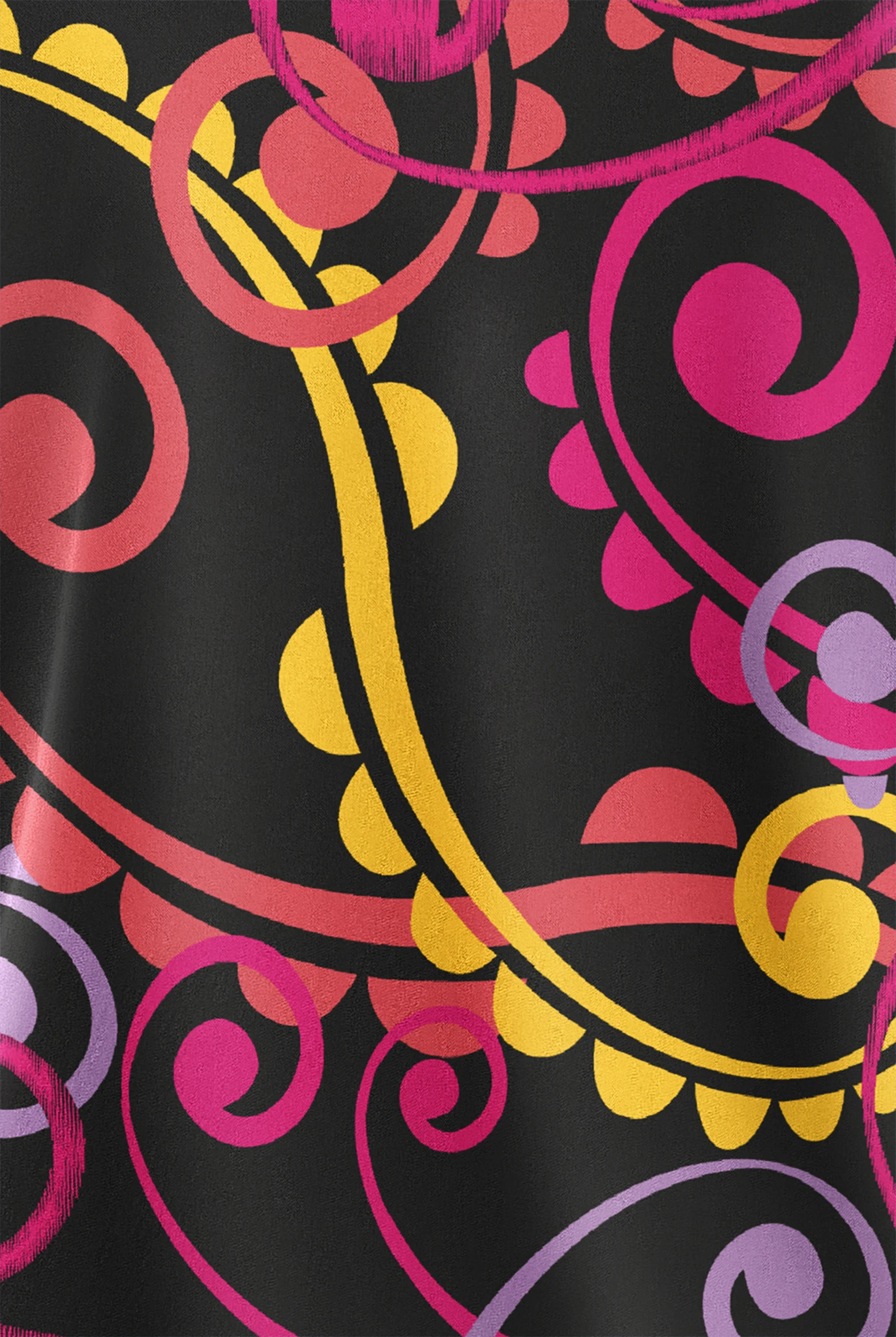 Blusa médica estampada UA Butter-Soft STRETCH Cartwheels Black con cuello en V y 2 bolsillos para mujer