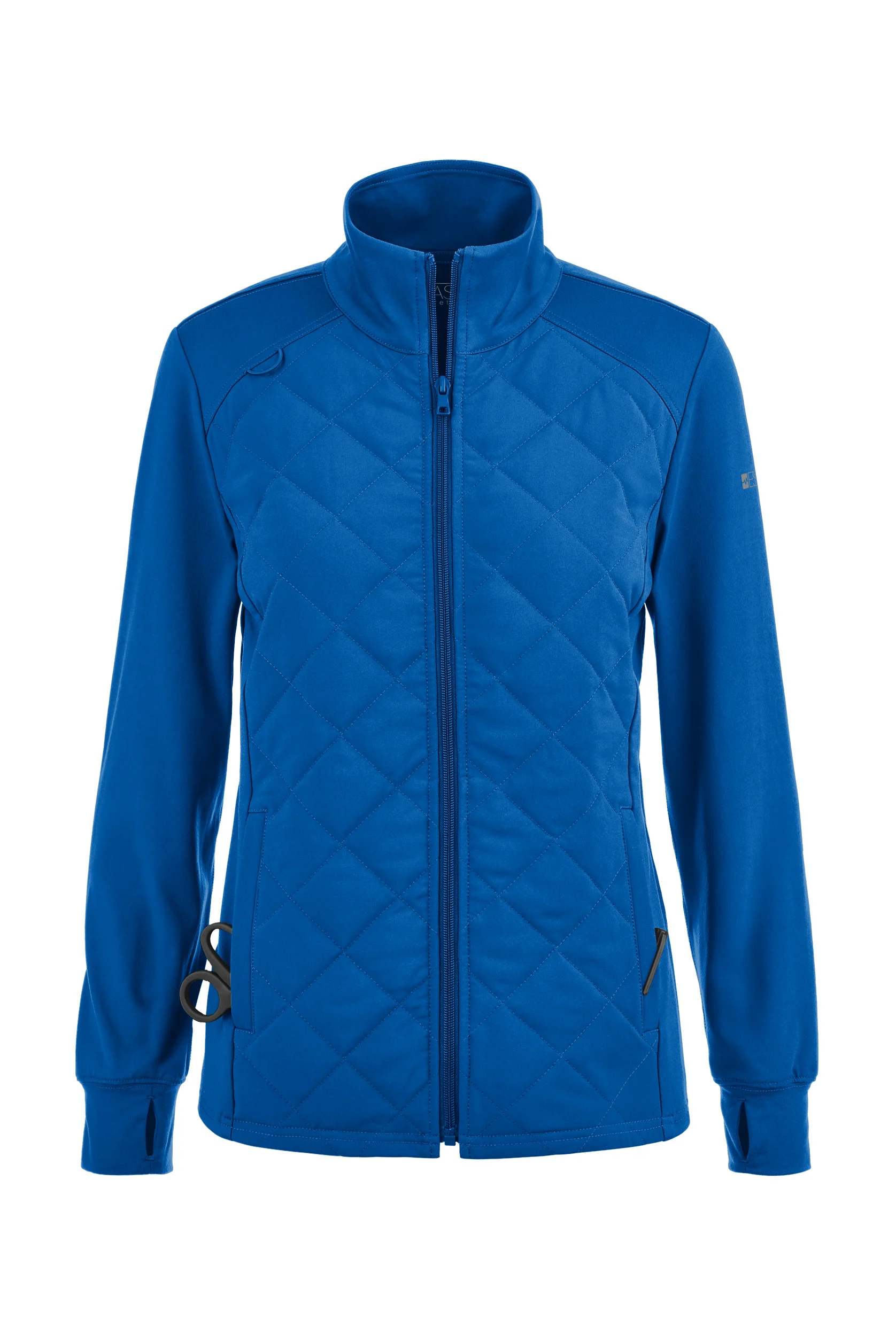 Easy STRETCH Keira Women's 2-Pocket Quilted Long Sleeve Scrub Jacket