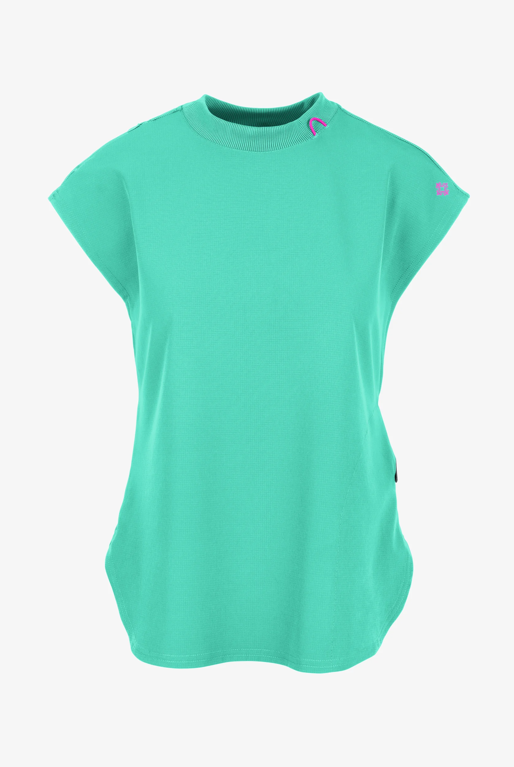 Med Couture Amp Women's 2-Pocket STRETCH Tuck in Dolman Crew Neck Scrub Top