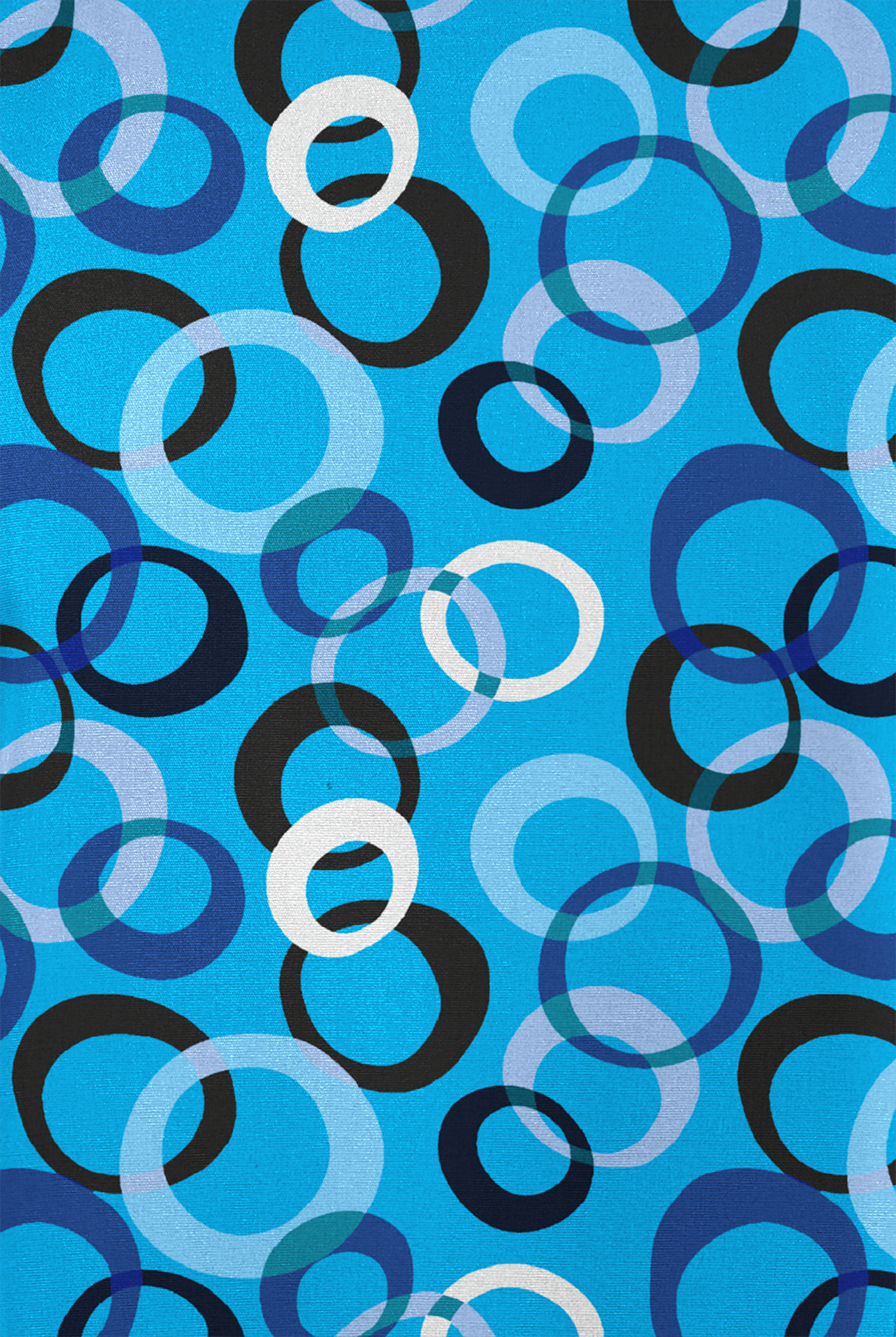 Butter-Soft Originals Groovy Geo Women's 3-Pocket Raglan Sleeve Mock Wrap Print Scrub Top