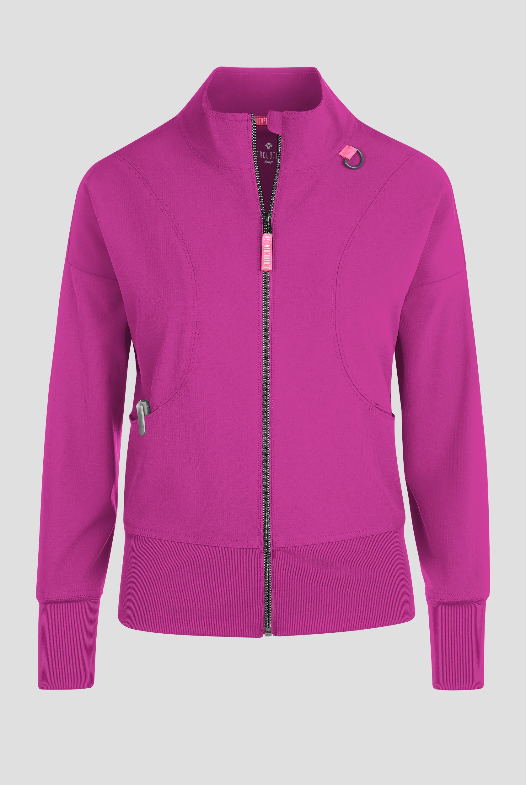 Chaqueta m&eacute;dica abrigada Med Couture Amp STRETCH con cremallera y 2 bolsillos para mujer