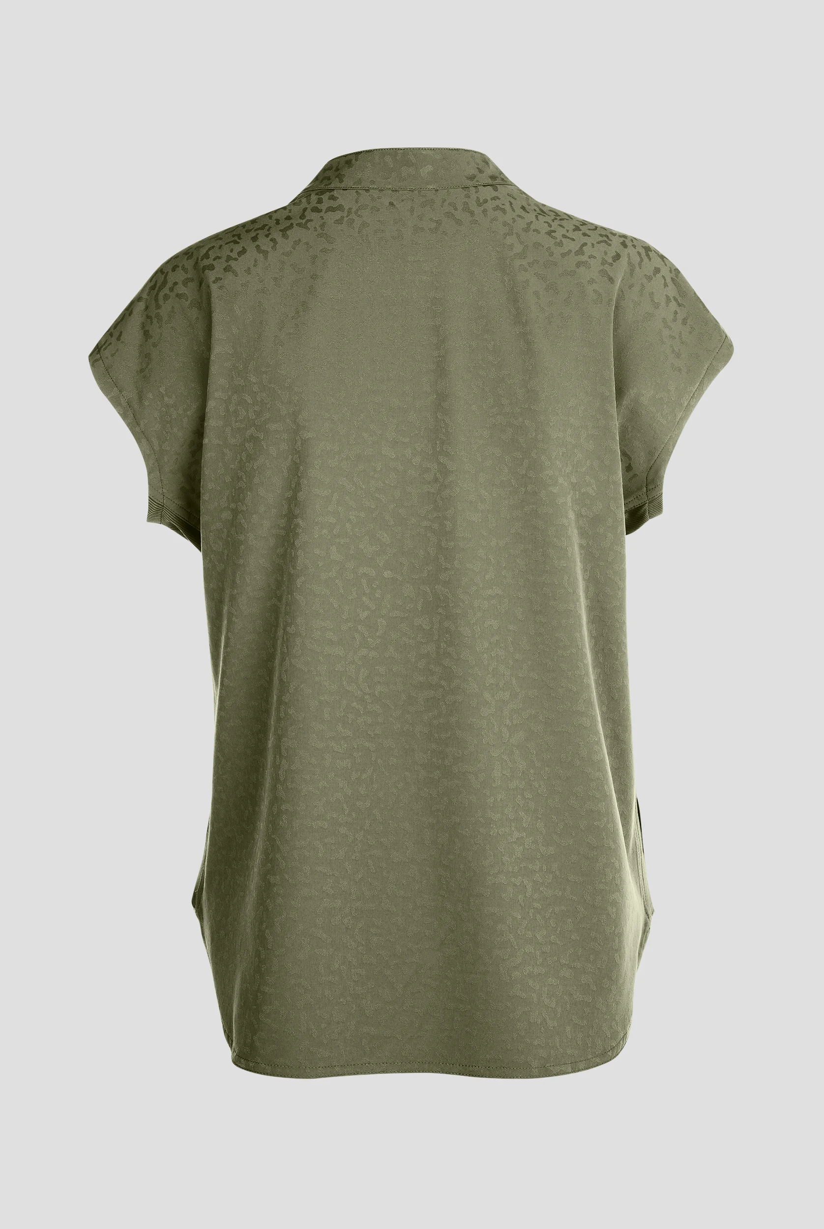 Zavate Ava Therese Cheetah Jacquard Piper Women's 2-Pocket STRETCH Dolman Sleeve Scrub Top