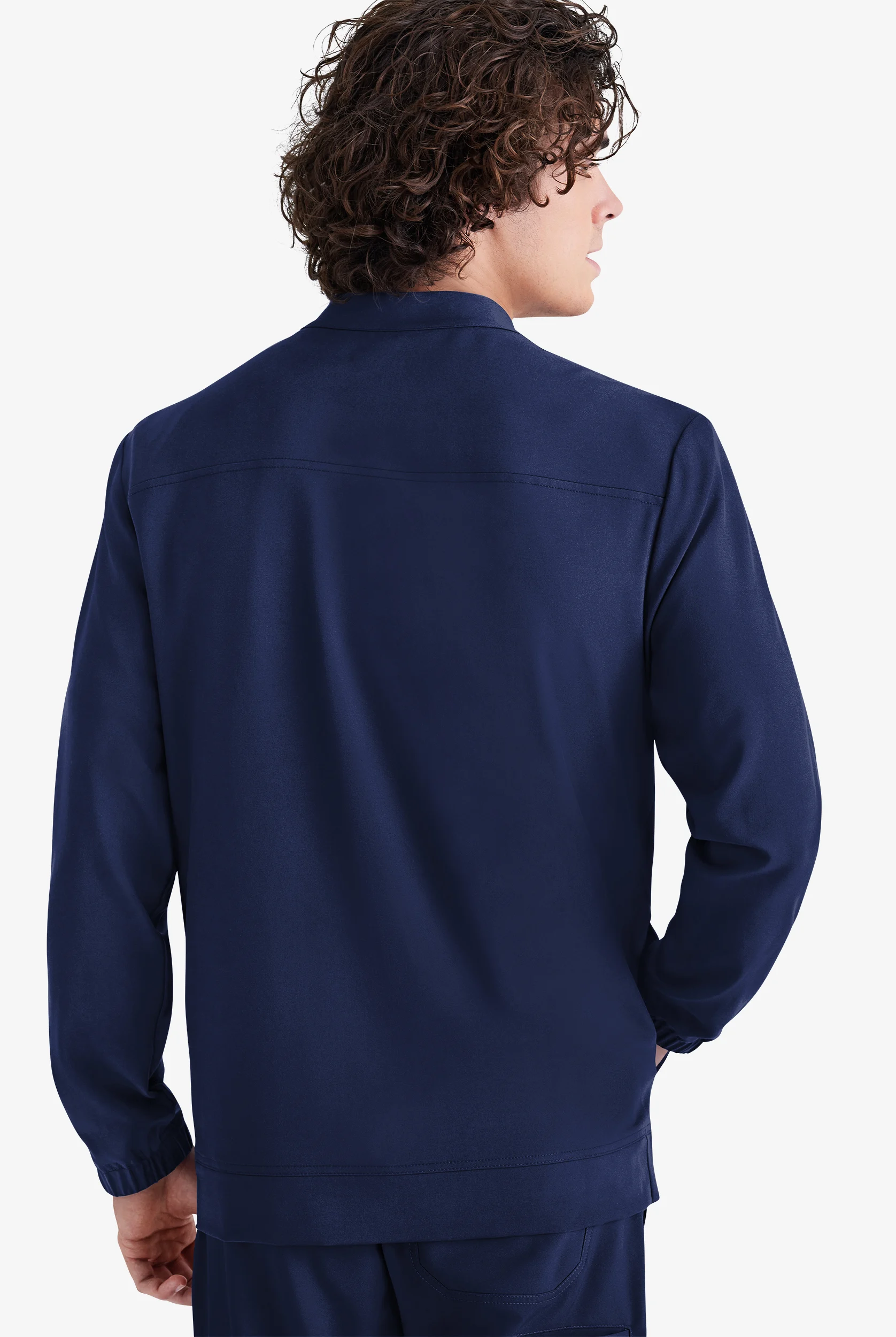 Grey's Anatomy by Barco Evolve STRETCH Cycle Men's 3-Pocket Zip Front Scrub Jacket