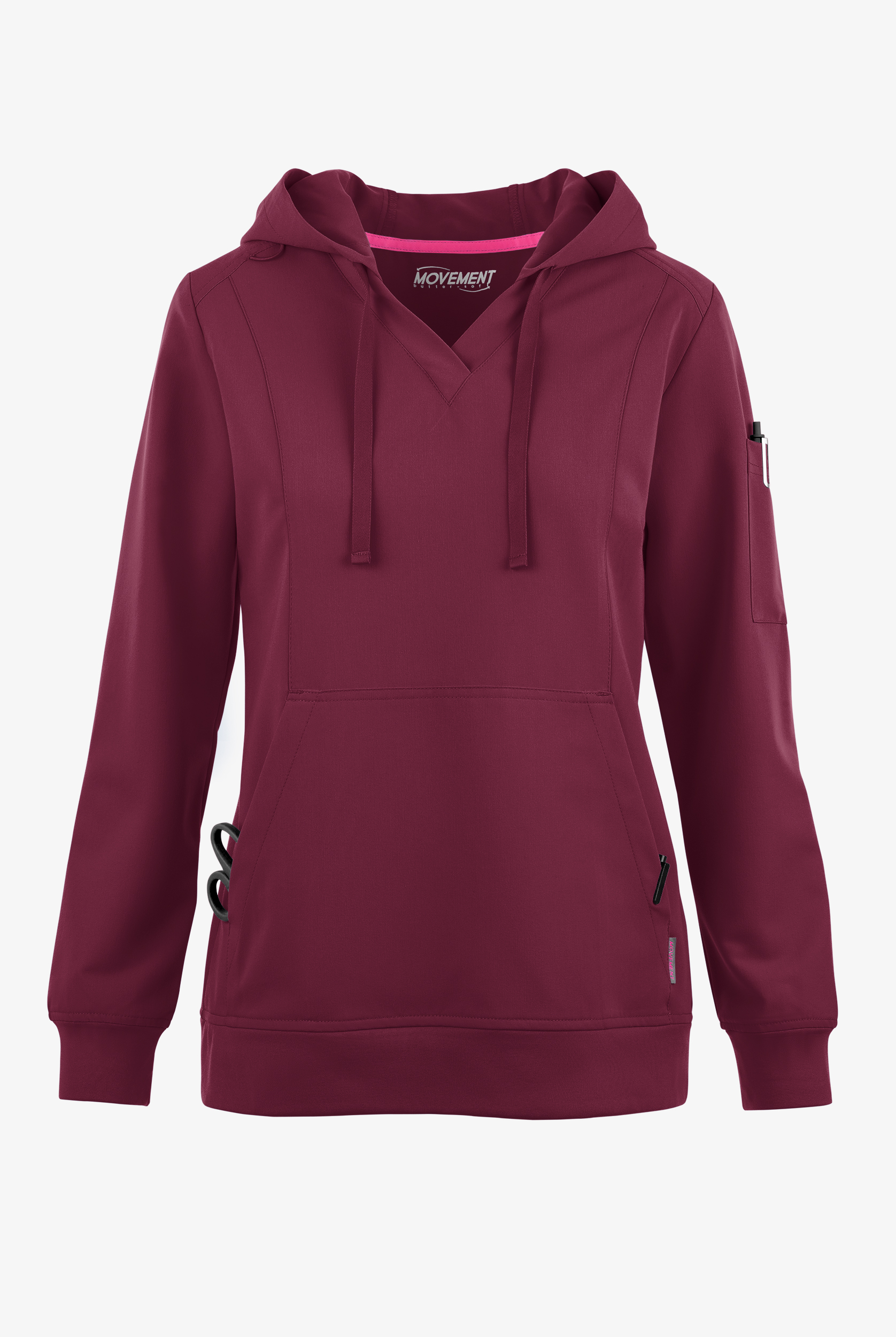 MOVEMENT by Butter-Soft Sirius Women's 4-Pocket Long Sleeve STRETCH Scrub Hoodie