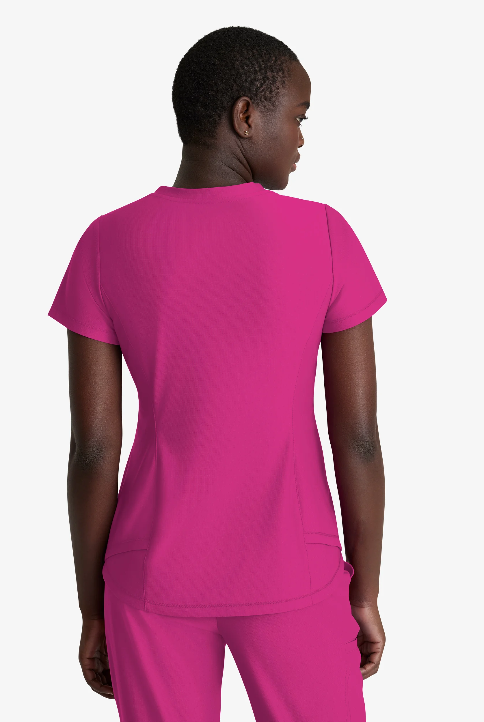 Blusa médica Skechers by Barco Slip-ins Flow STRETCH con cuello en V y 1 bolsillo para mujer