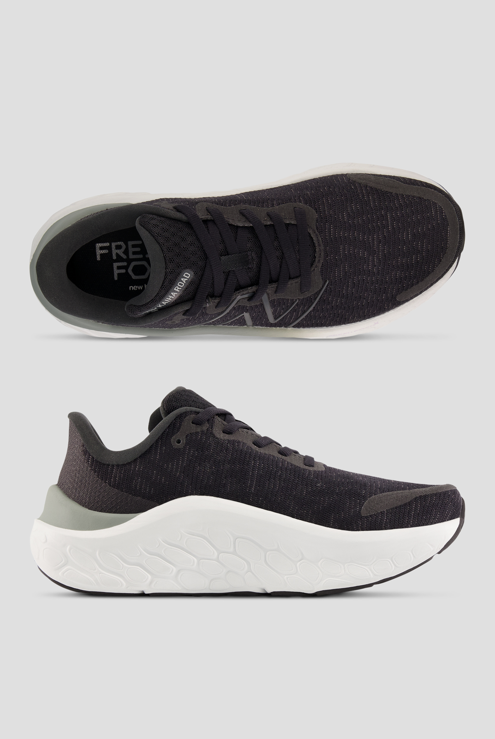 New Balance Women's FRESH FOAM X Kaiha Road Black Athletic Lace Up Shoes