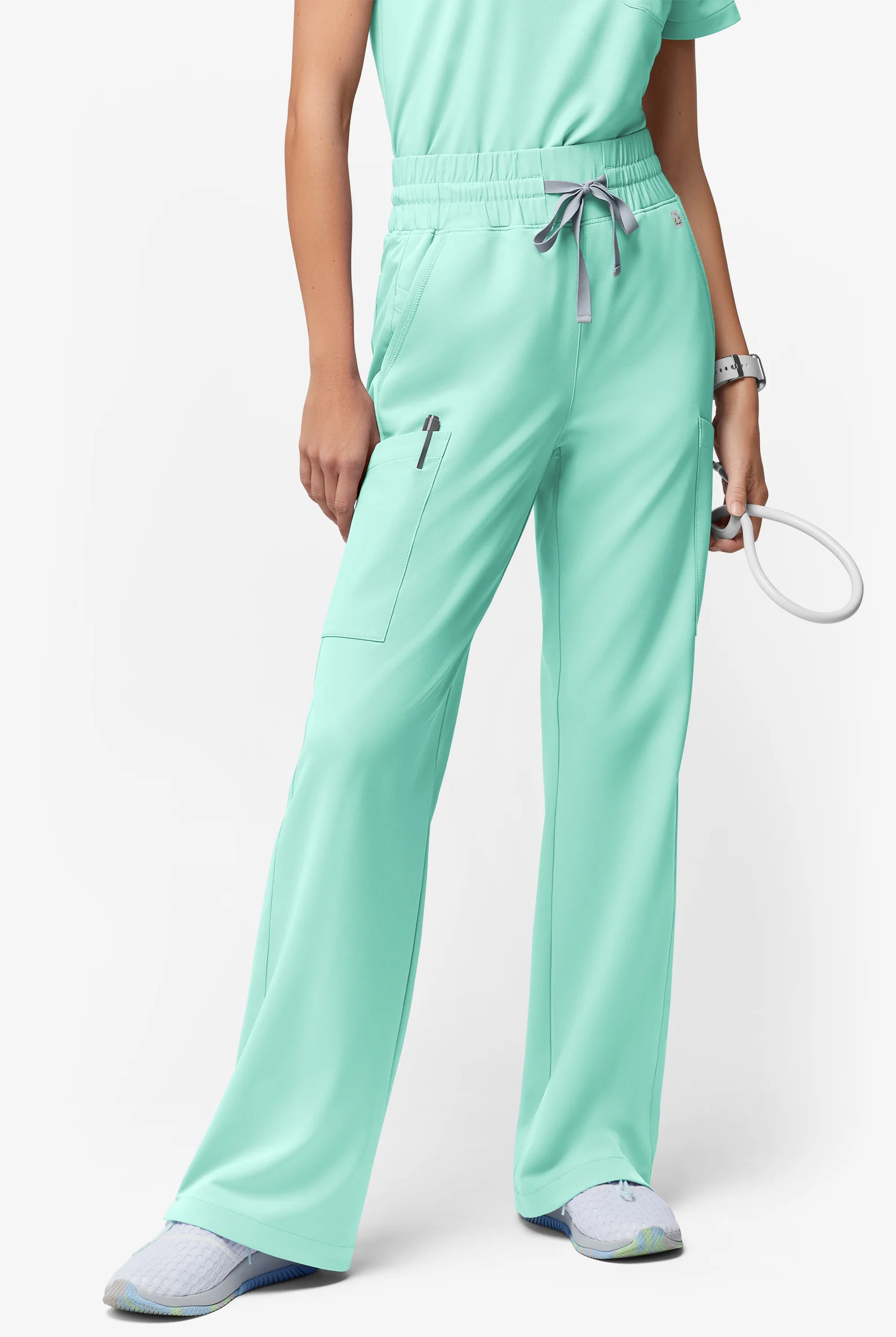 ReSurge Crystal Women's 7-Pocket High Waisted Wide Leg Pant