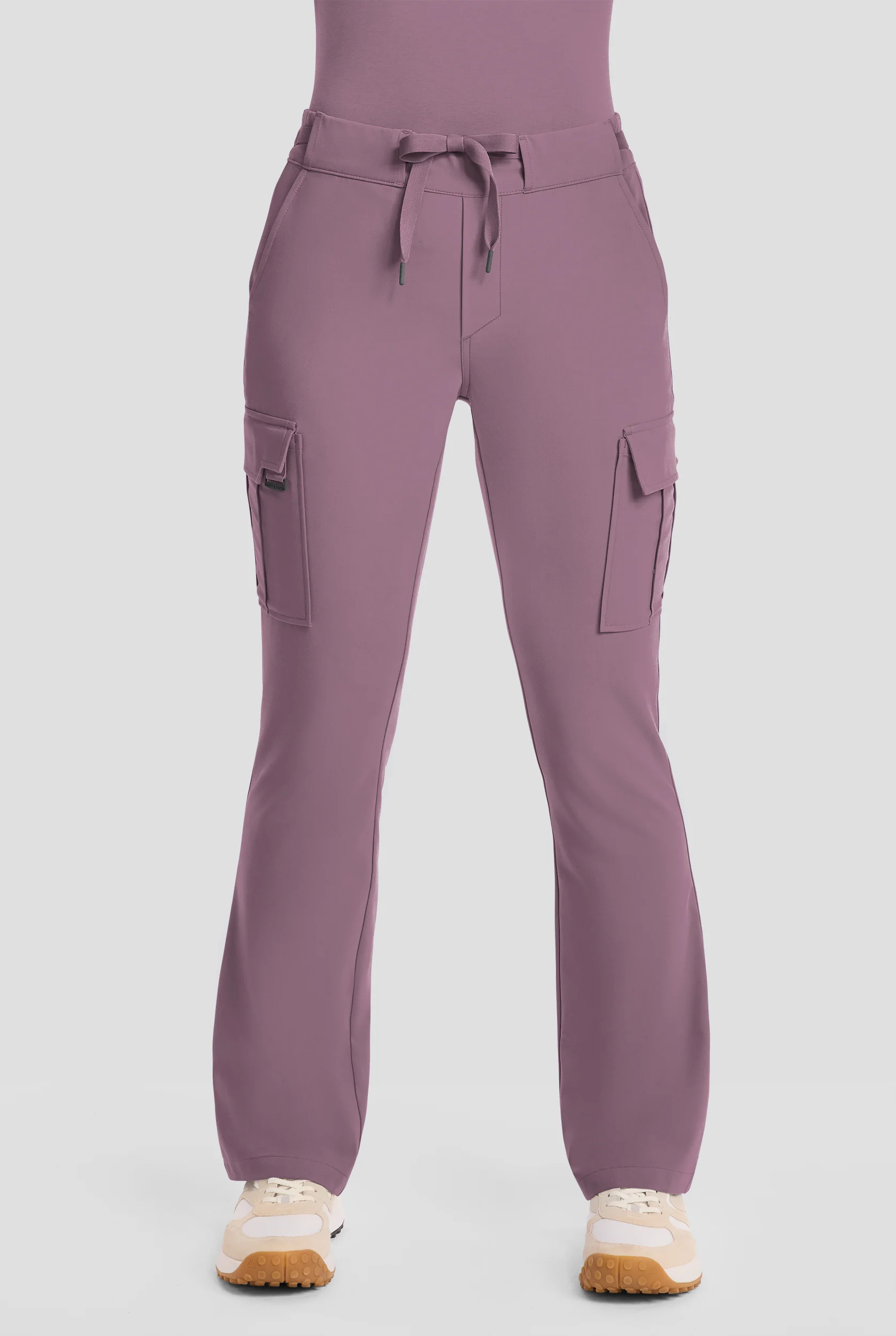 Healing Hands Quest Blair Women's 6-Pocket STRETCH Flare Leg Drawstring Cargo Scrub Pants