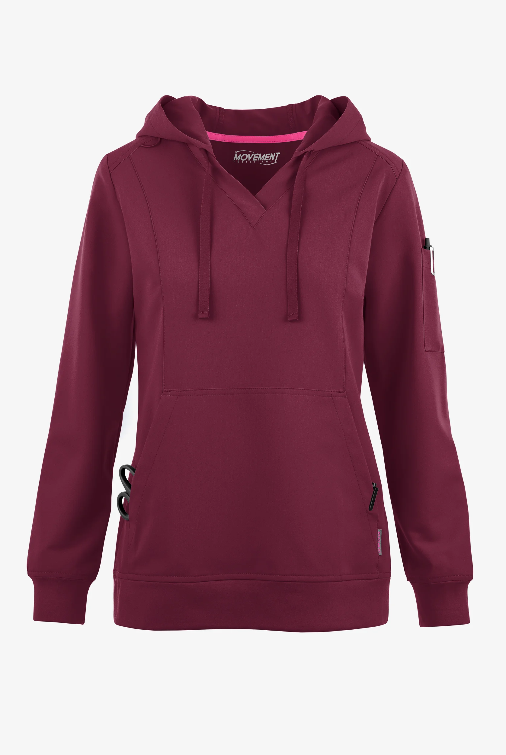 MOVEMENT by Butter-Soft Sirius Women's 4-Pocket Long Sleeve STRETCH Scrub Hoodie