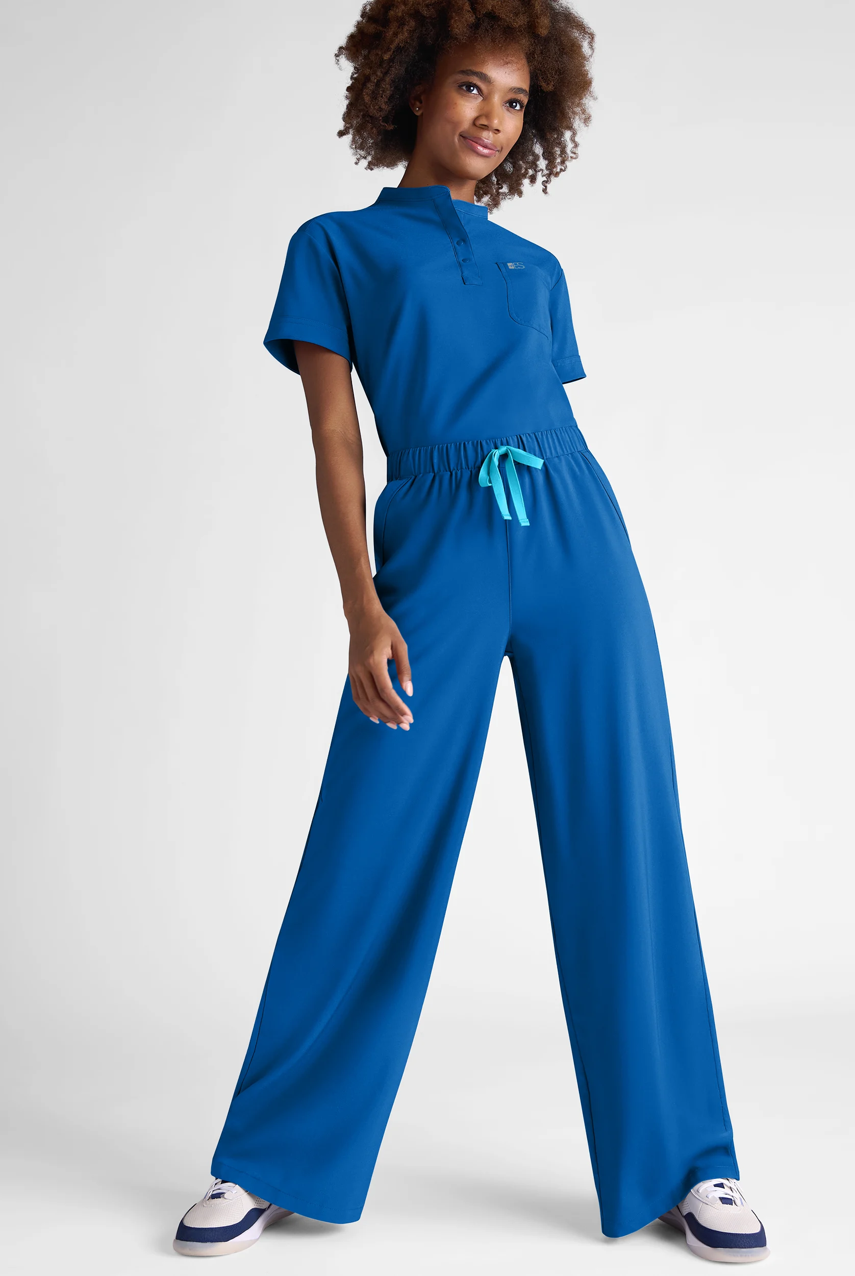 Easy STRETCH Hunter Women's 6-Pocket Relaxed Fit Wide Leg Scrub Pant - Petite