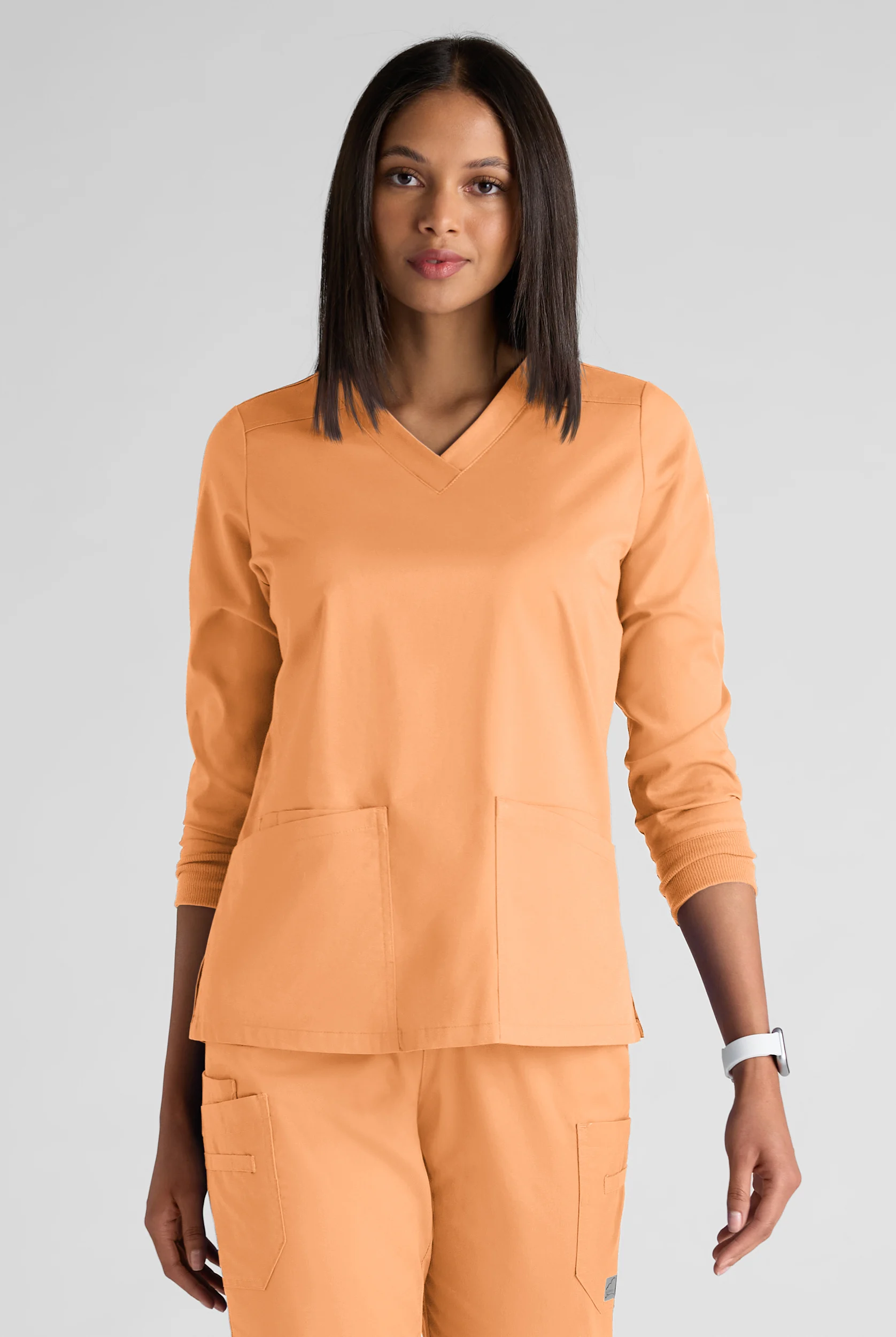 Butter-Soft STRETCH Women's 5-Pocket 3/4" Sleeve V-Neck Scrub Top