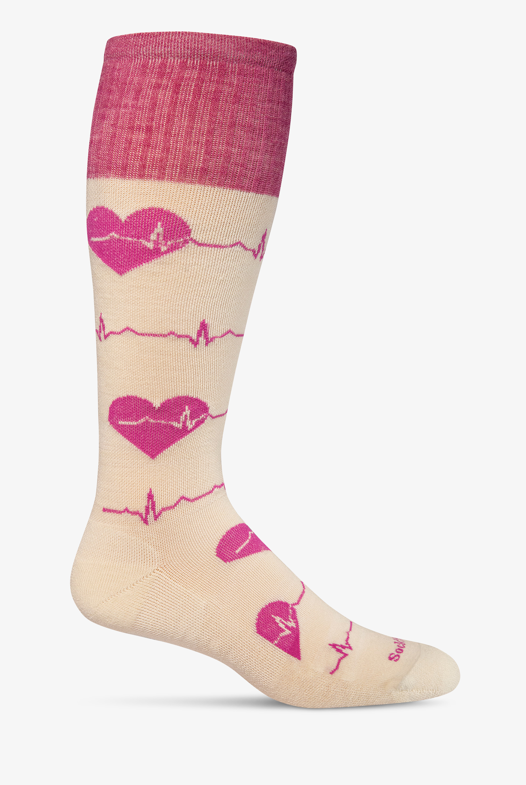 Sockwell Heartbeat Natural Women's 15-20mmHg Moderate Compression Socks