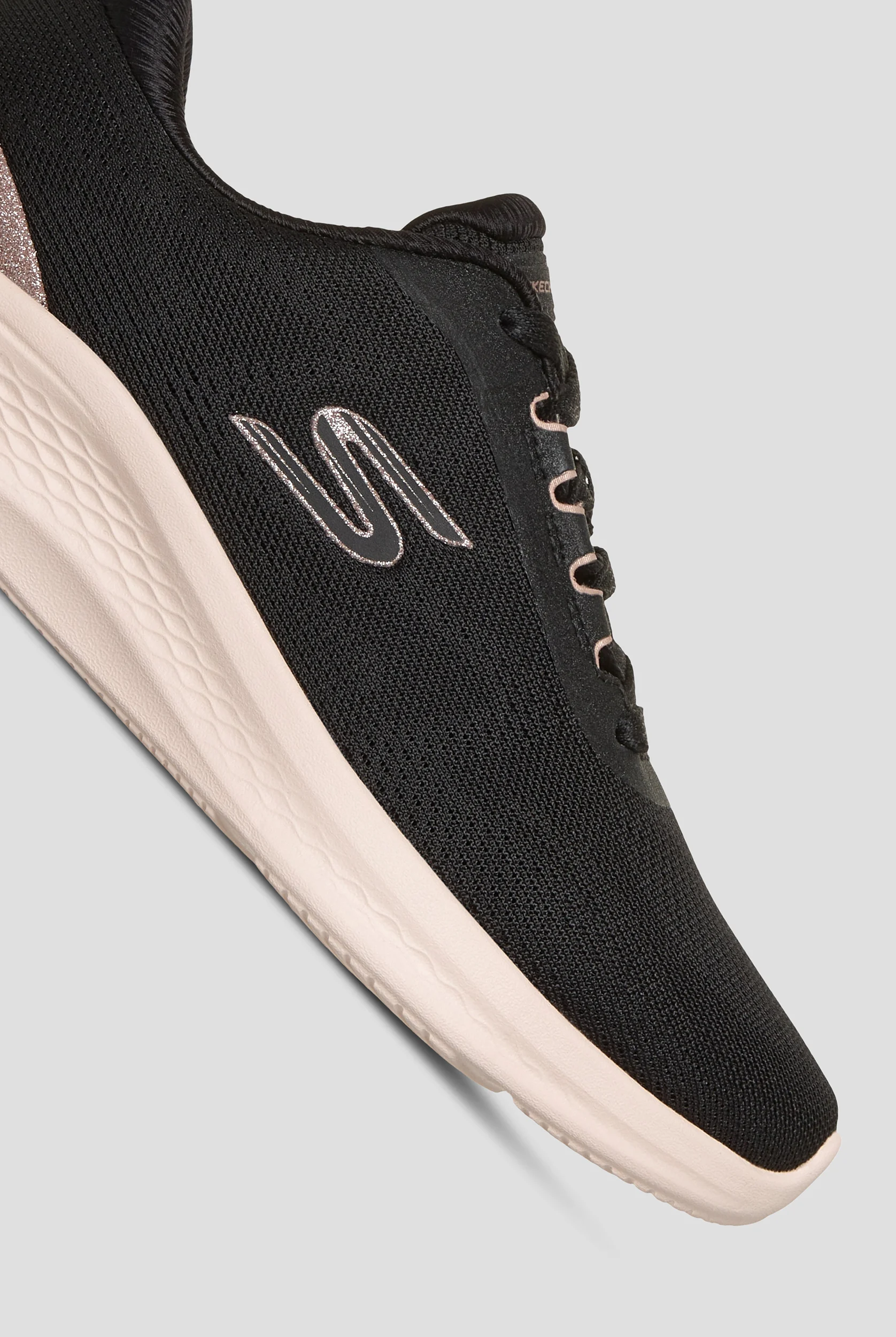 Skechers Sport SKECH-LITE PRO 2.0 - BRILLIANT SHIMMER Black/Rose Gold Athletic Lace Up Shoes