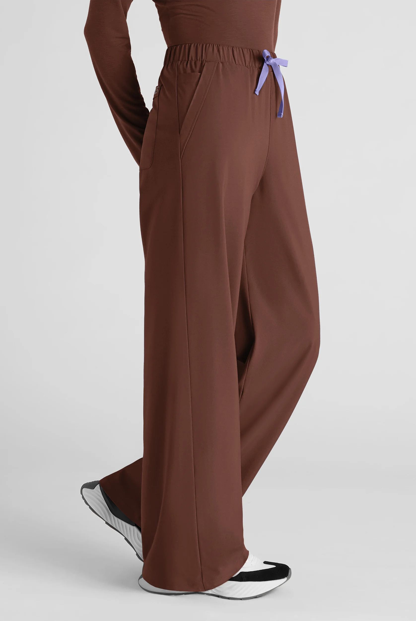 Easy STRETCH Hunter Women's 6-Pocket Relaxed Fit Wide Leg Scrub Pant - Petite