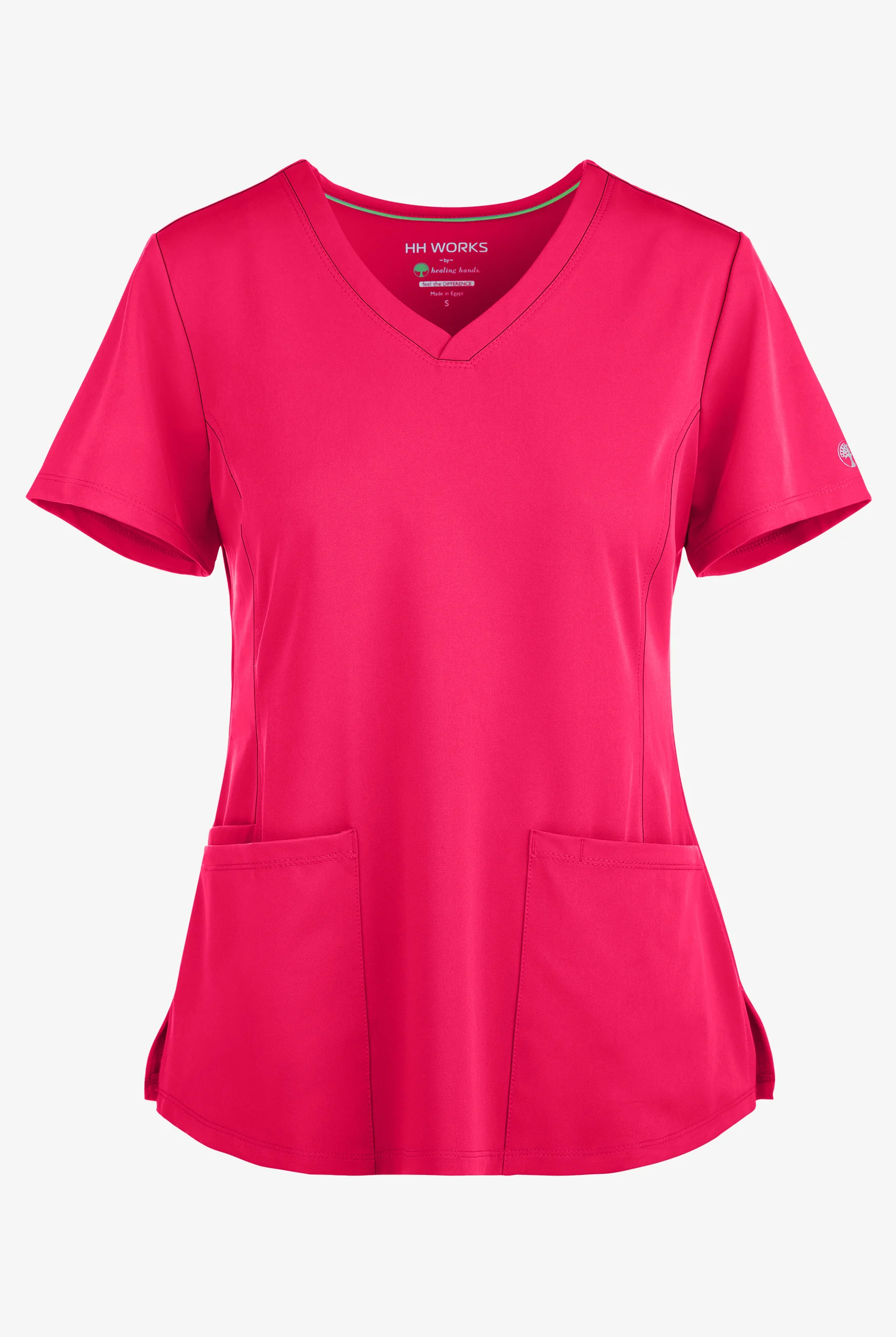 HH Works by Healing Hands Monica Women's 4-Pocket STRETCH V-Neck Scrub Top