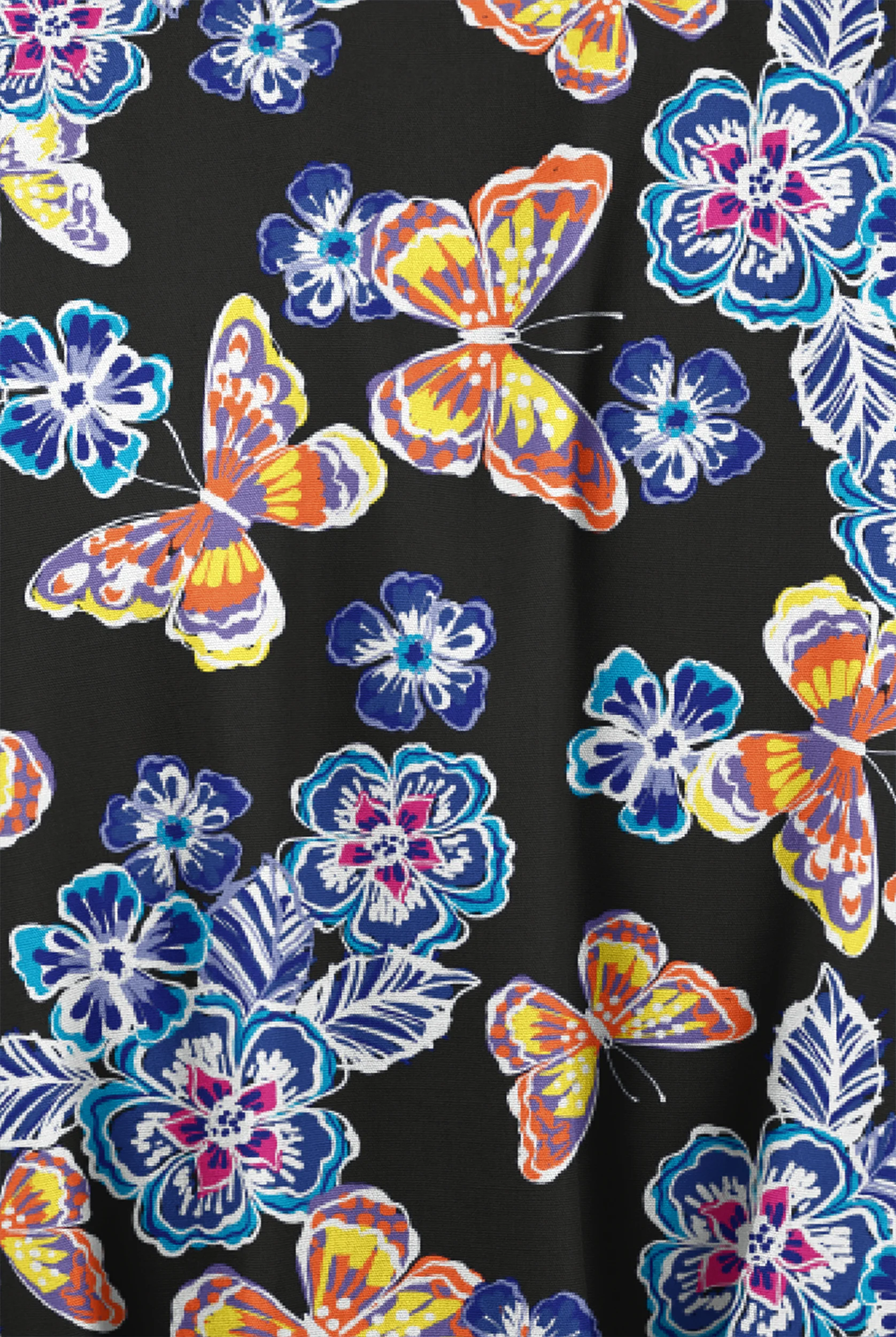 Butter-Soft Originals Spring Day Women's 3-Pocket Mock Wrap with Ties Print Scrub Top