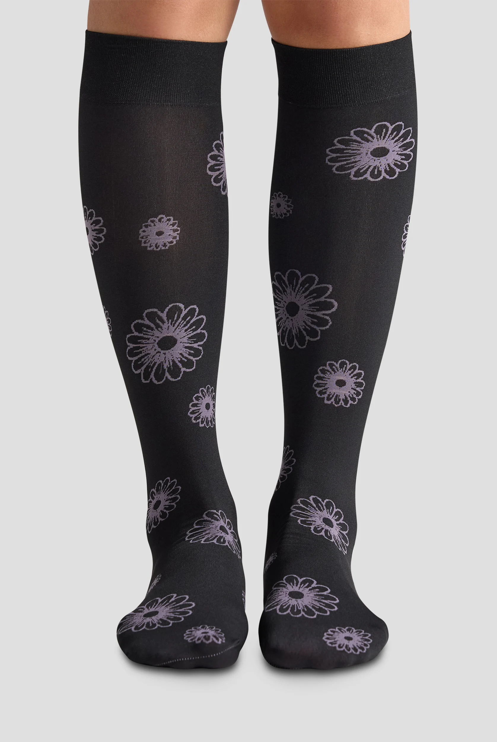 Daisies Women's 11 mmHg Light Compression Socks