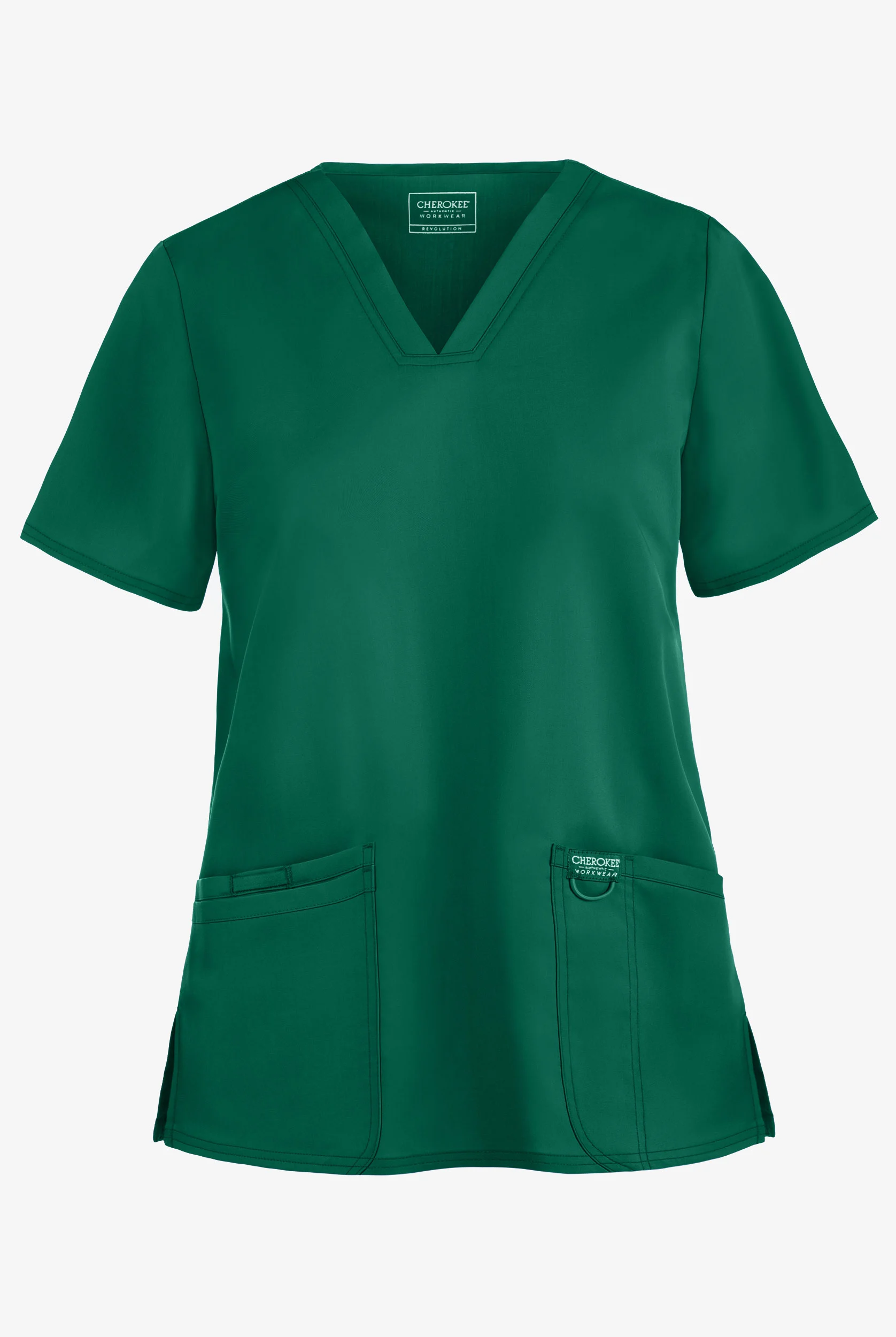 Cherokee Workwear Revolution Women's 3-Pocket STRETCH V-Neck Scrub Top