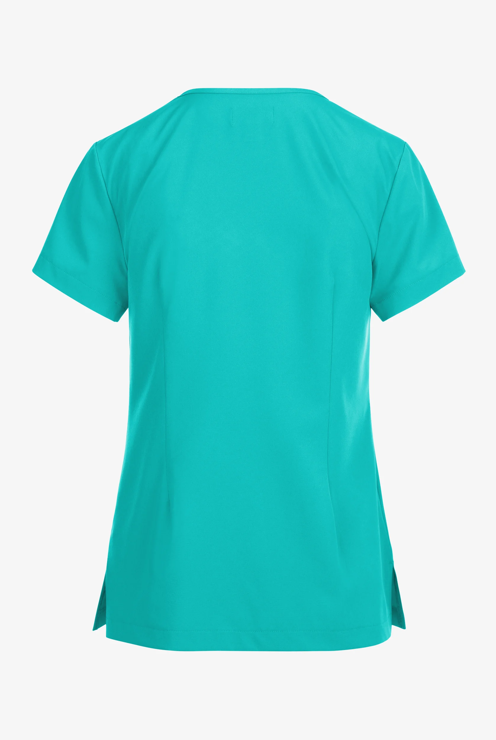 Planet koi Enik Women's 2-Pocket STRETCH Rouched V-Neck Scrub Top