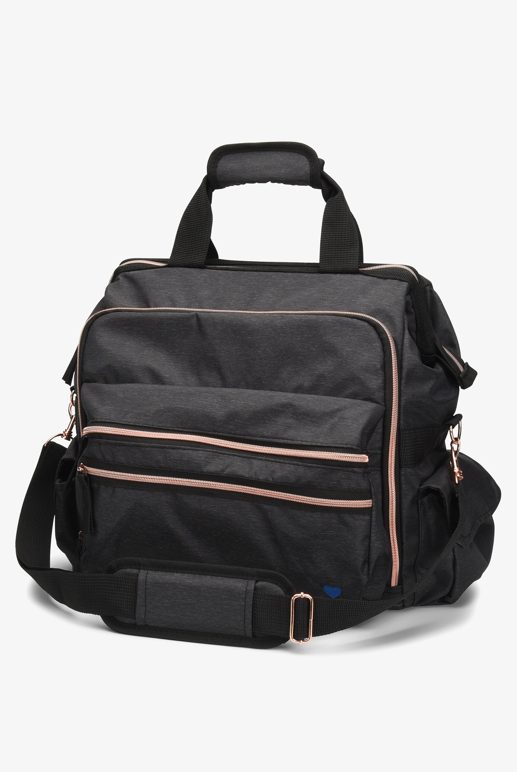 Nurse Mates Charcoal Linen Ultimate Nursing Bag