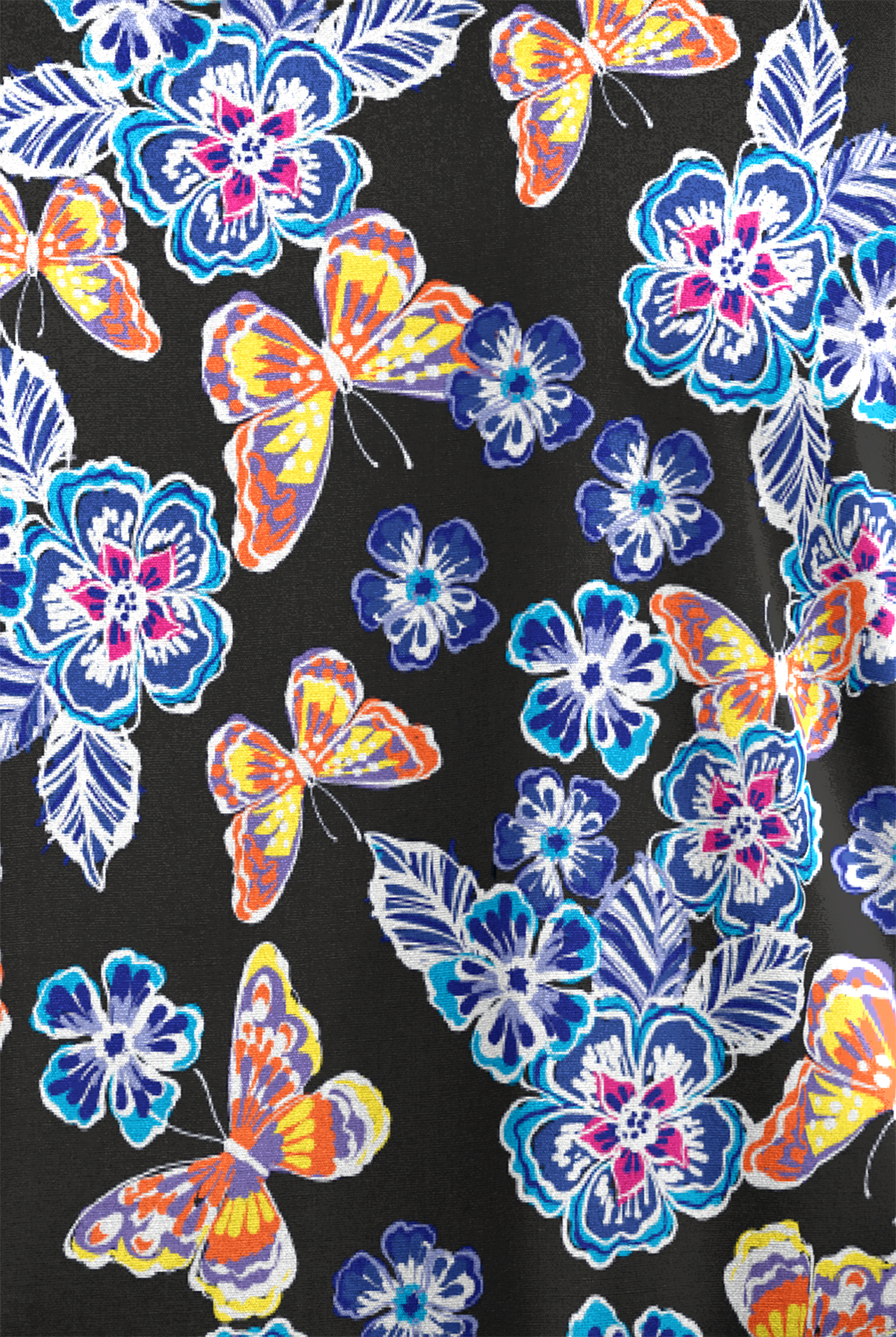 Butter-Soft Originals Spring Day Women's 6-Pocket Scallop Neck Print Scrub Top