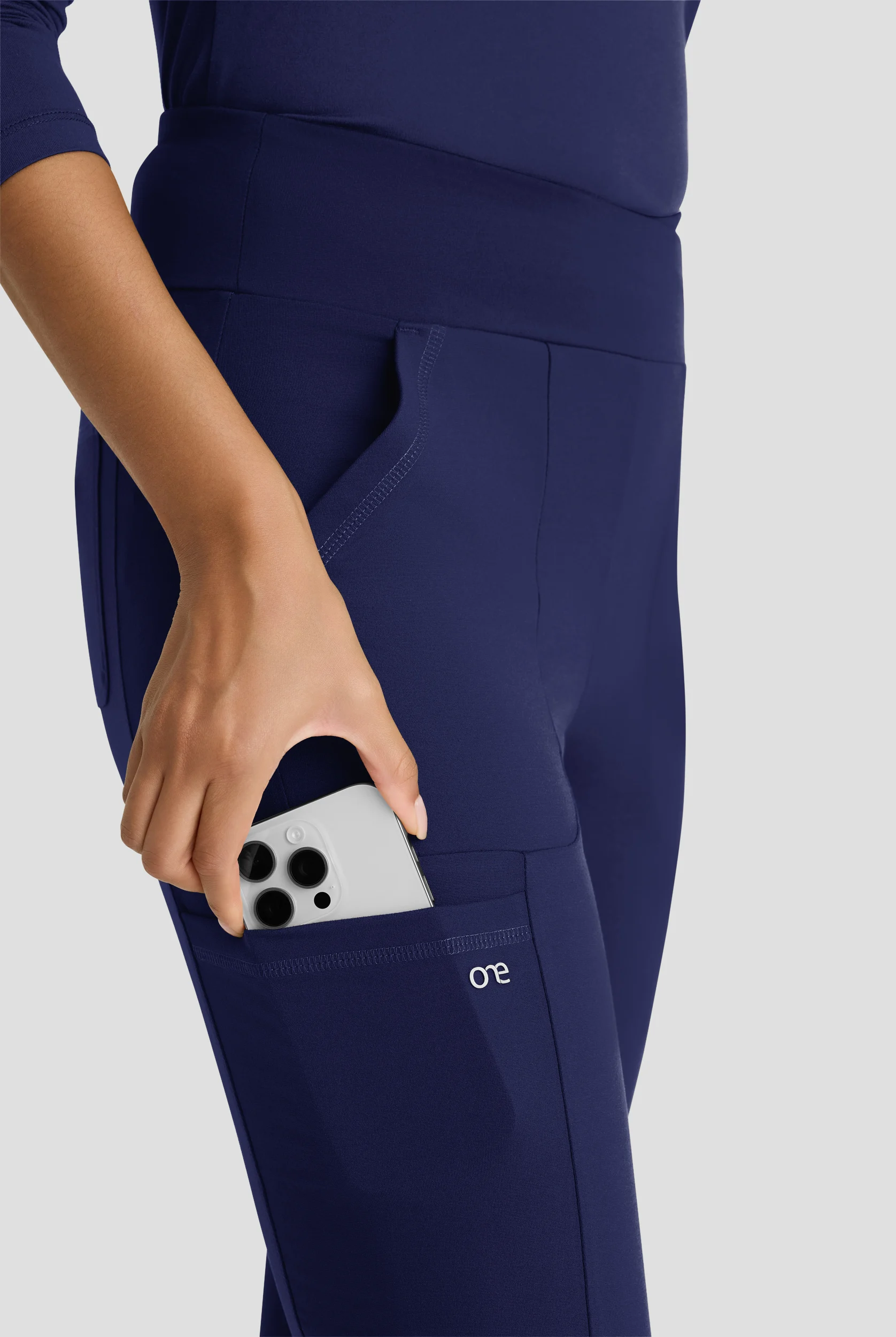 Barco One Performance Knit Momentum Women's 6-Pocket STRETCH High Rise Legging Scrub Pant