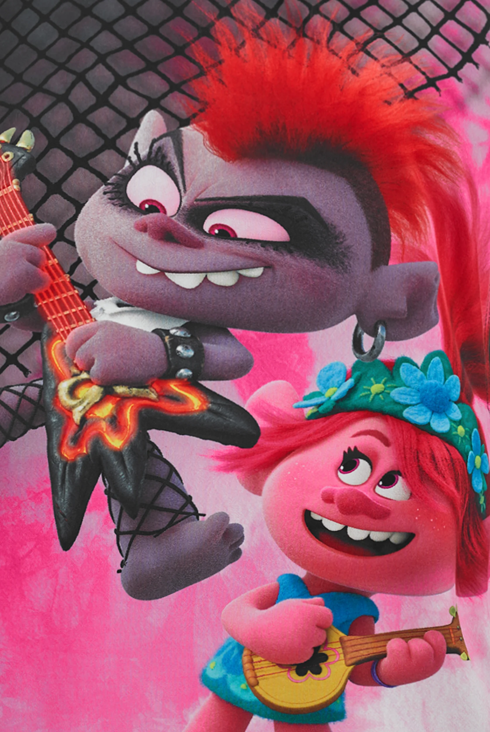 Cherokee Tooniforms Dream Works Battle of the Bands Women's 1-Pocket V-Neck Print Scrub Top