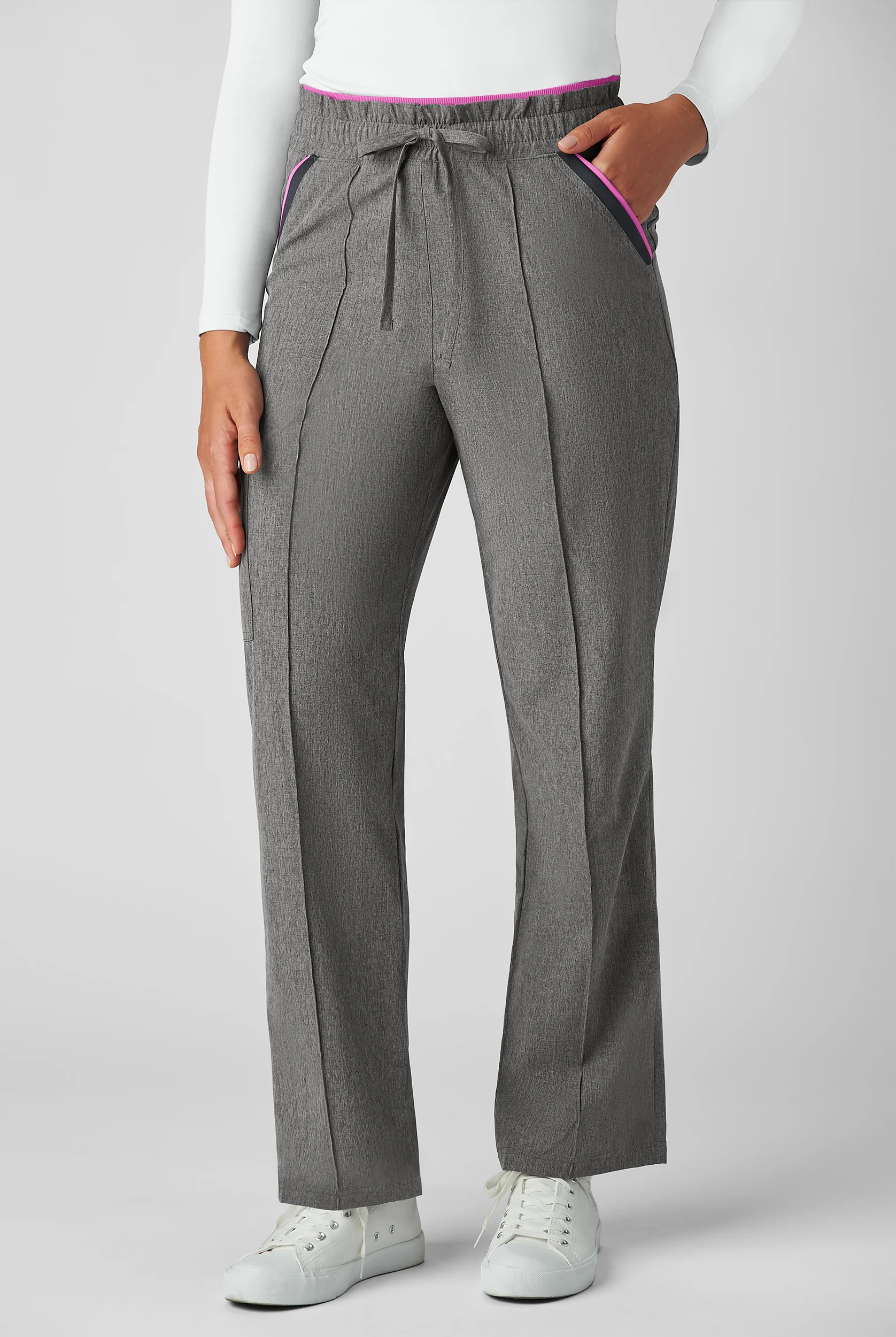 koi Basics Raelynn Women's 5-Pocket STRETCH High-Rise Straight Leg Scrub Pants