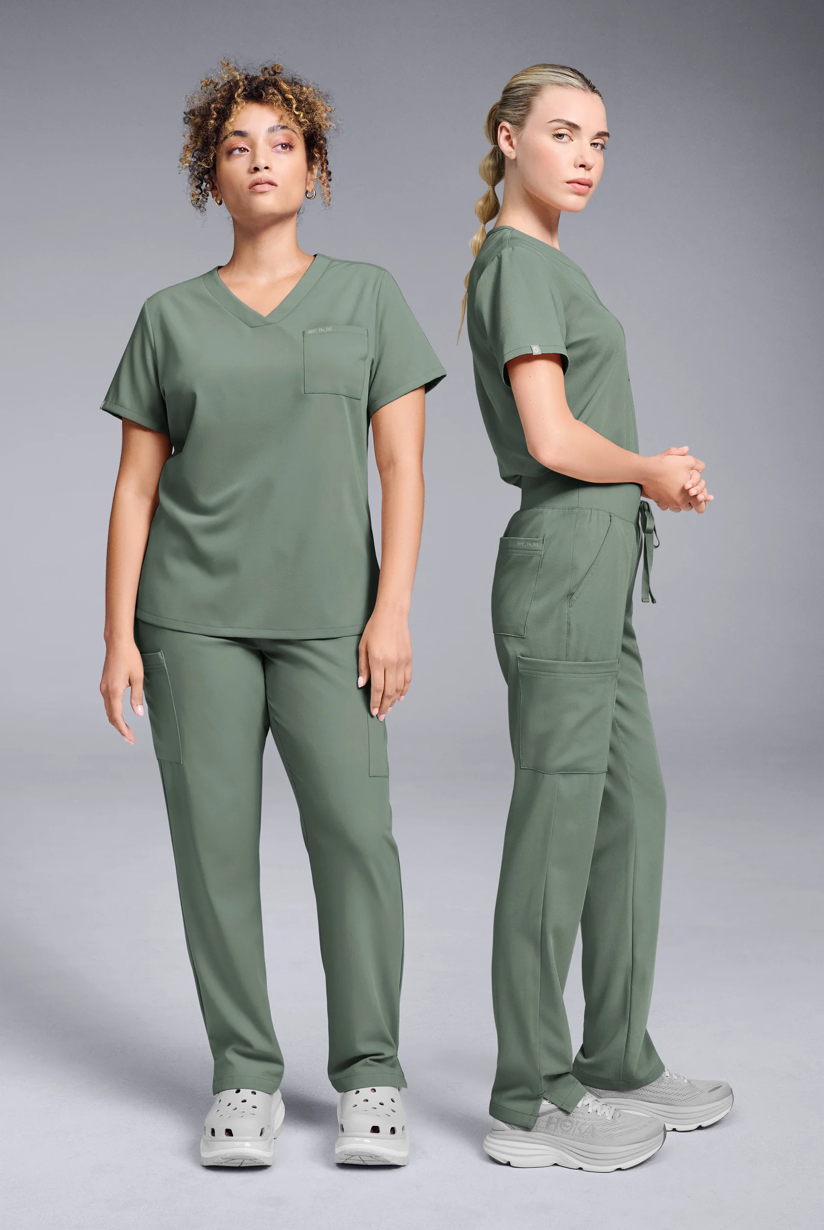 Hypothesis Women's Base V-Neck Tuck-In Scrub Top