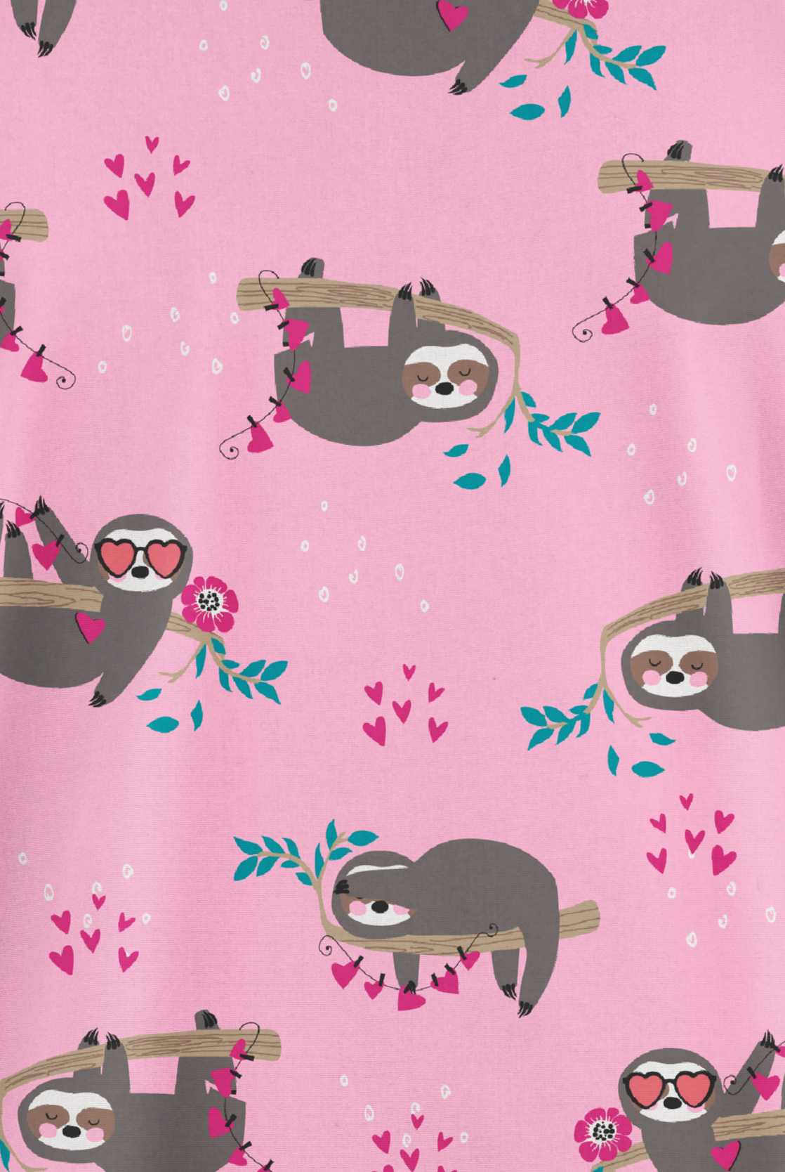 Butter-Soft Originals Slow Love Blush Women's 2- Pocket V-Neck Print Scrub Top