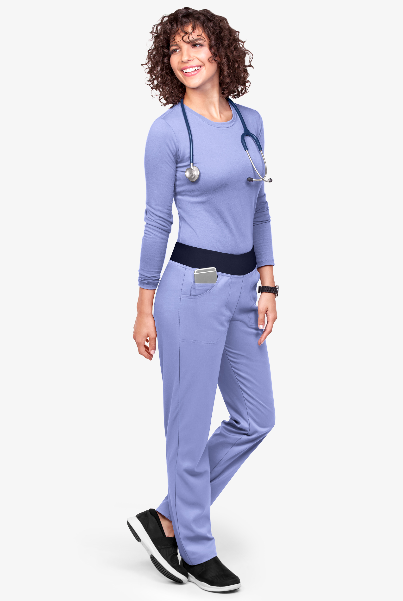 Strictly Scrubs Women's 3-Pocket Straight Leg Yoga Scrub Pants