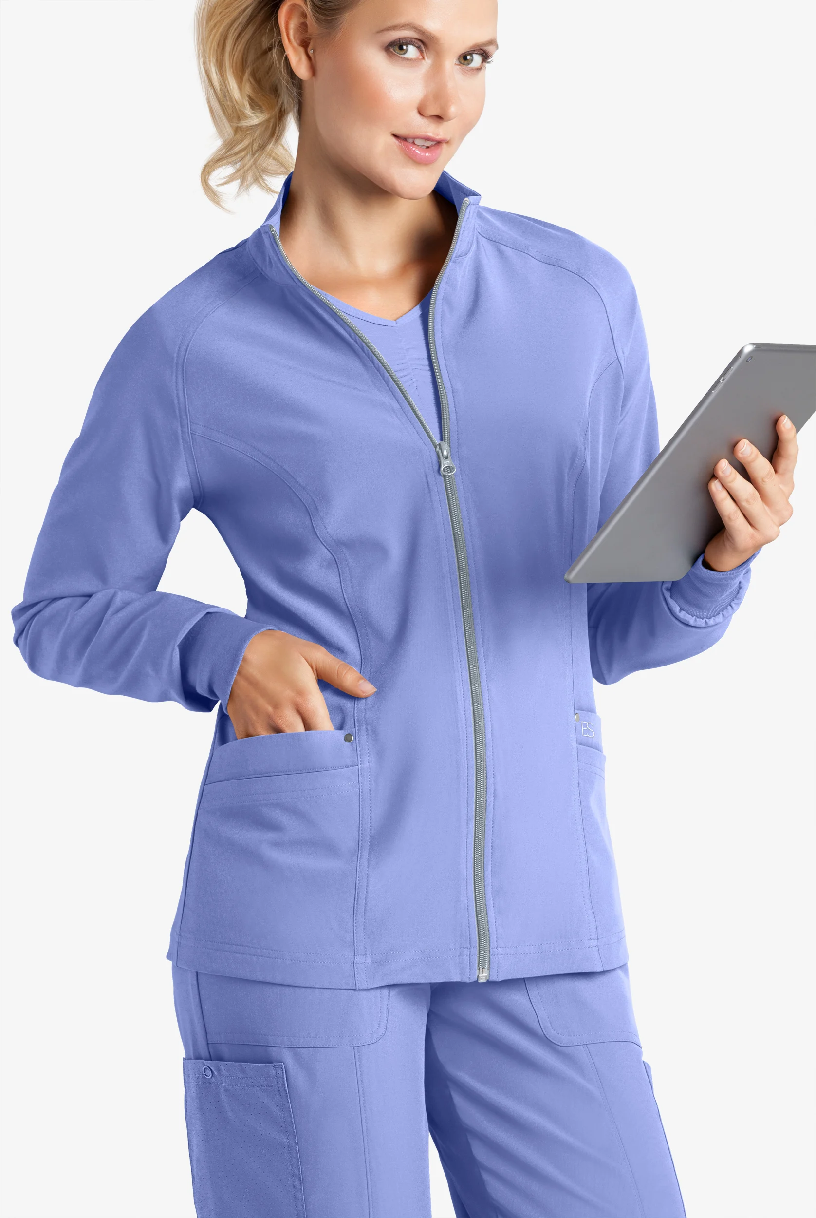 Easy STRETCH Zadie Women's 4-Pocket Raglan Scrub Jacket