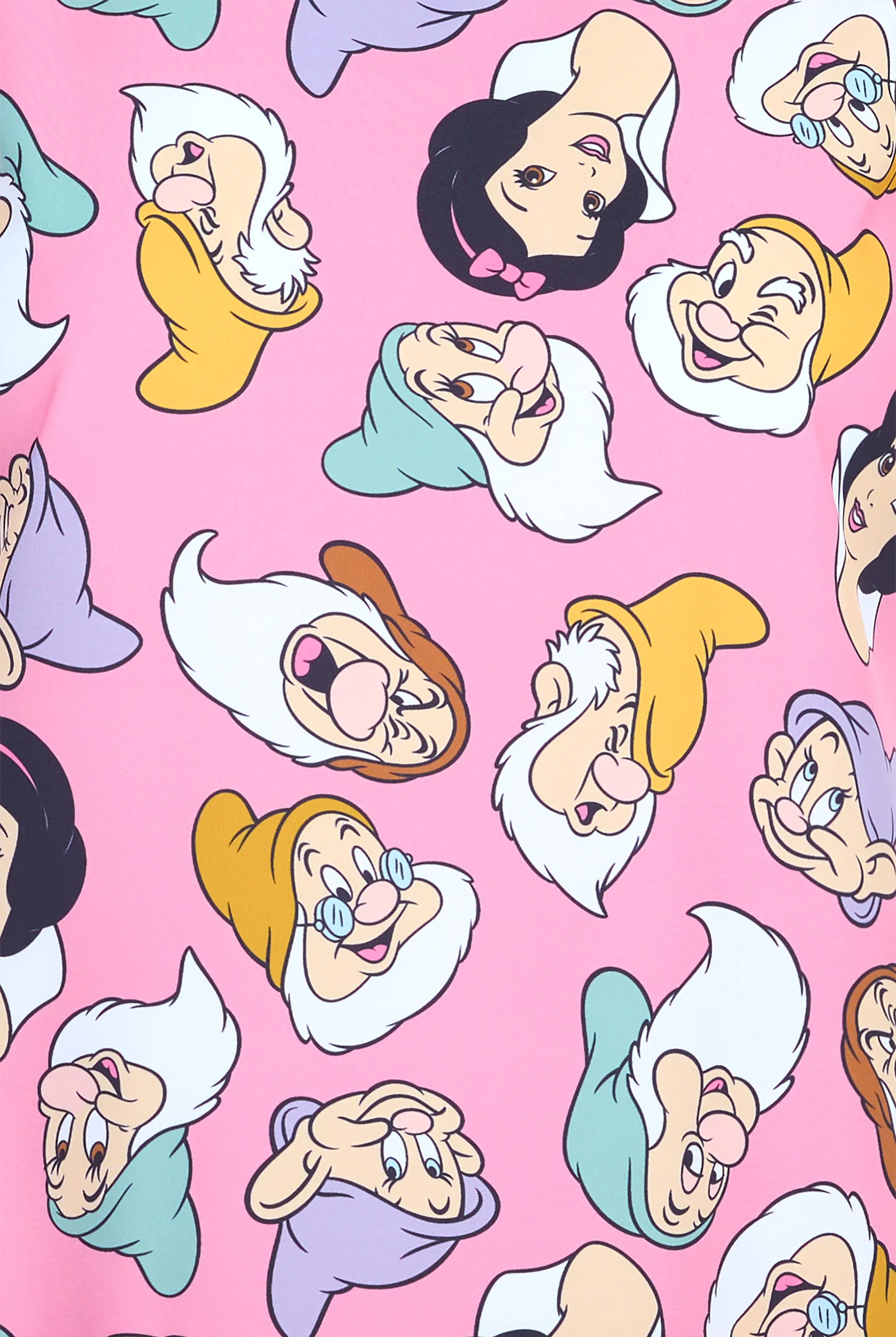 Disney's Snow White and Friends by Funscrubs Women's 2-Pocket STRETCH V-Neck Print Scrub Top