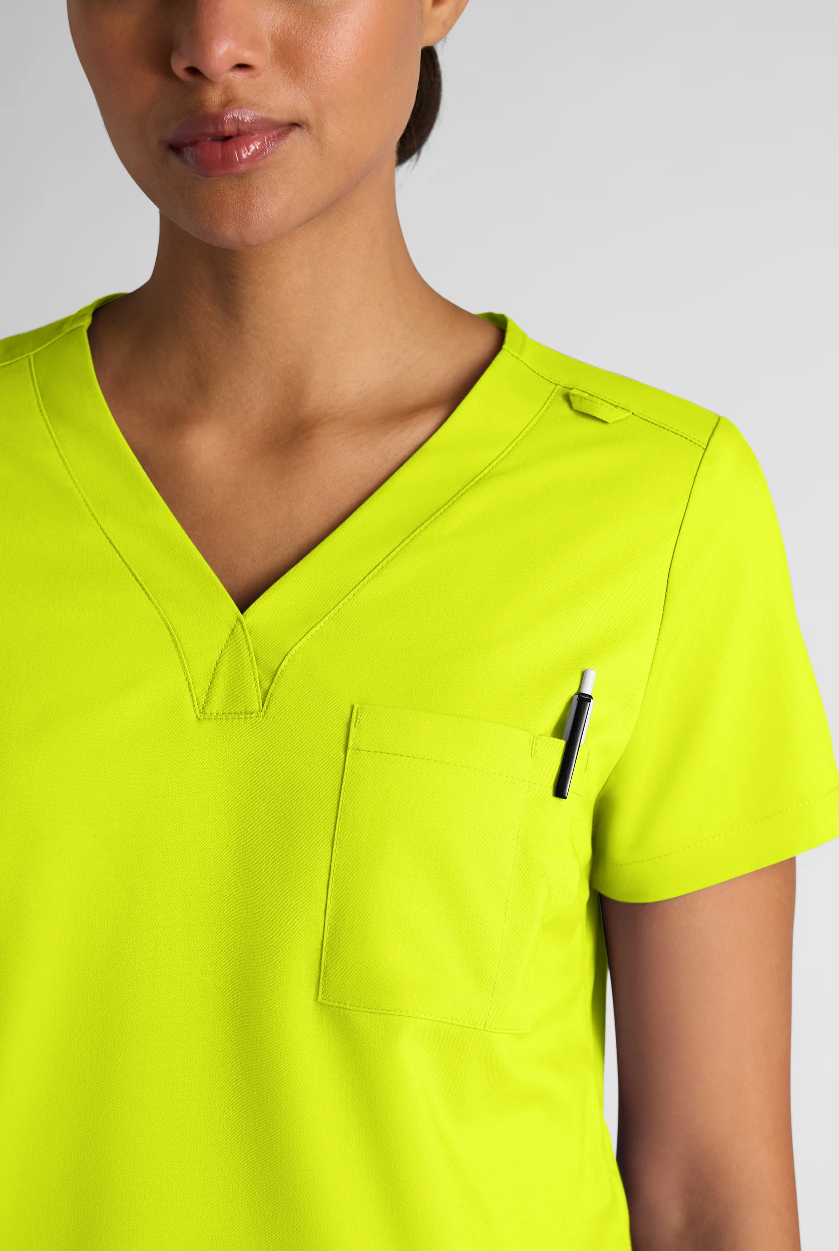 Butter-Soft STRETCH Women's 2-Pocket V-Neck Tuck-In Scrub Top