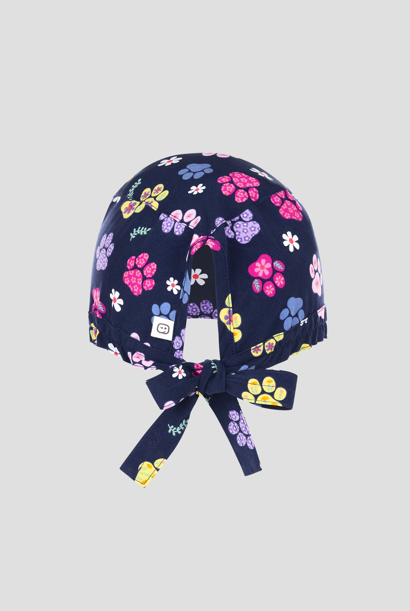 Wink Springtime Stroll Paws Women's STRETCH Print Scrub Hat