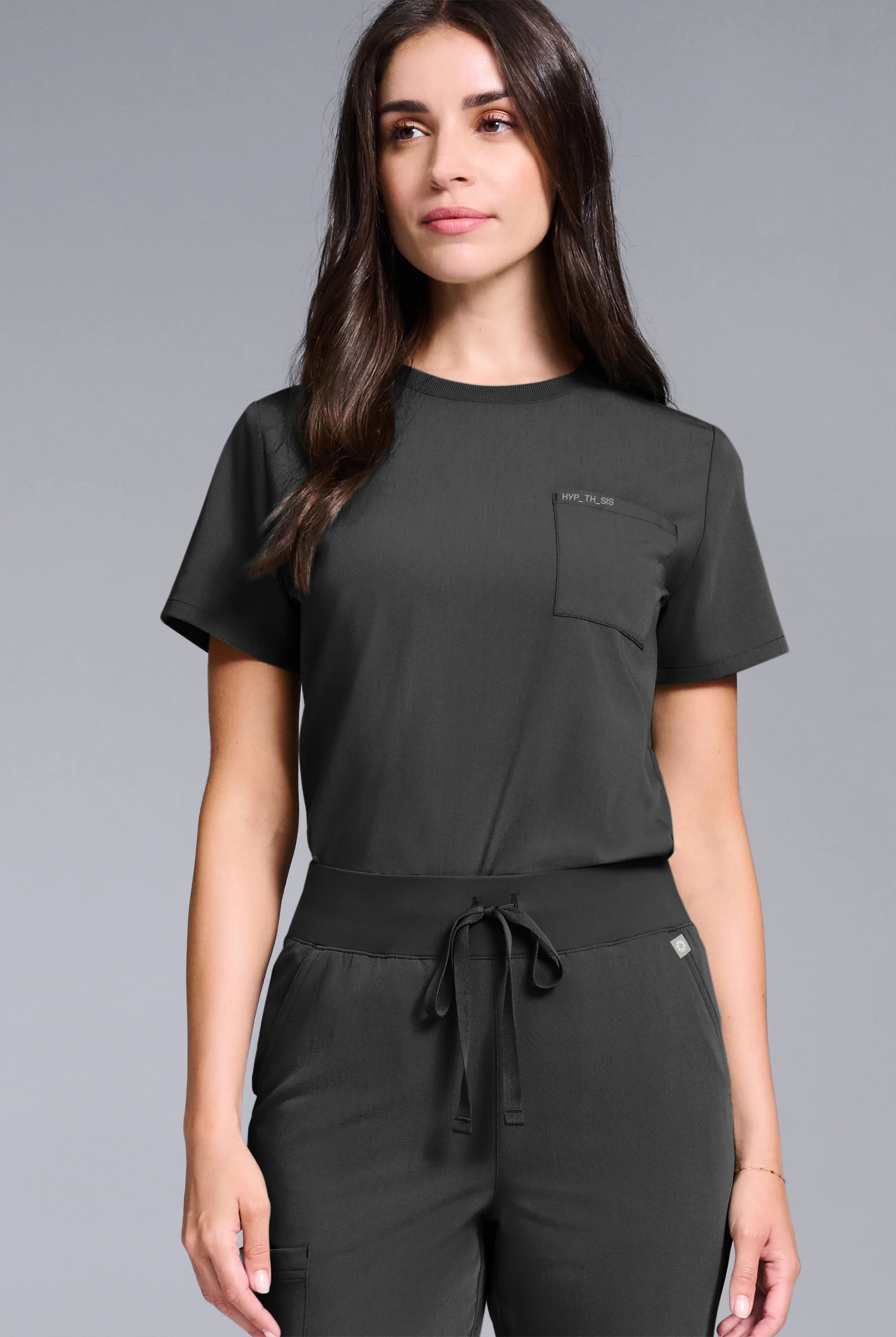 Hypothesis Women's Base Crew-Neck Tuck-In Scrub Top