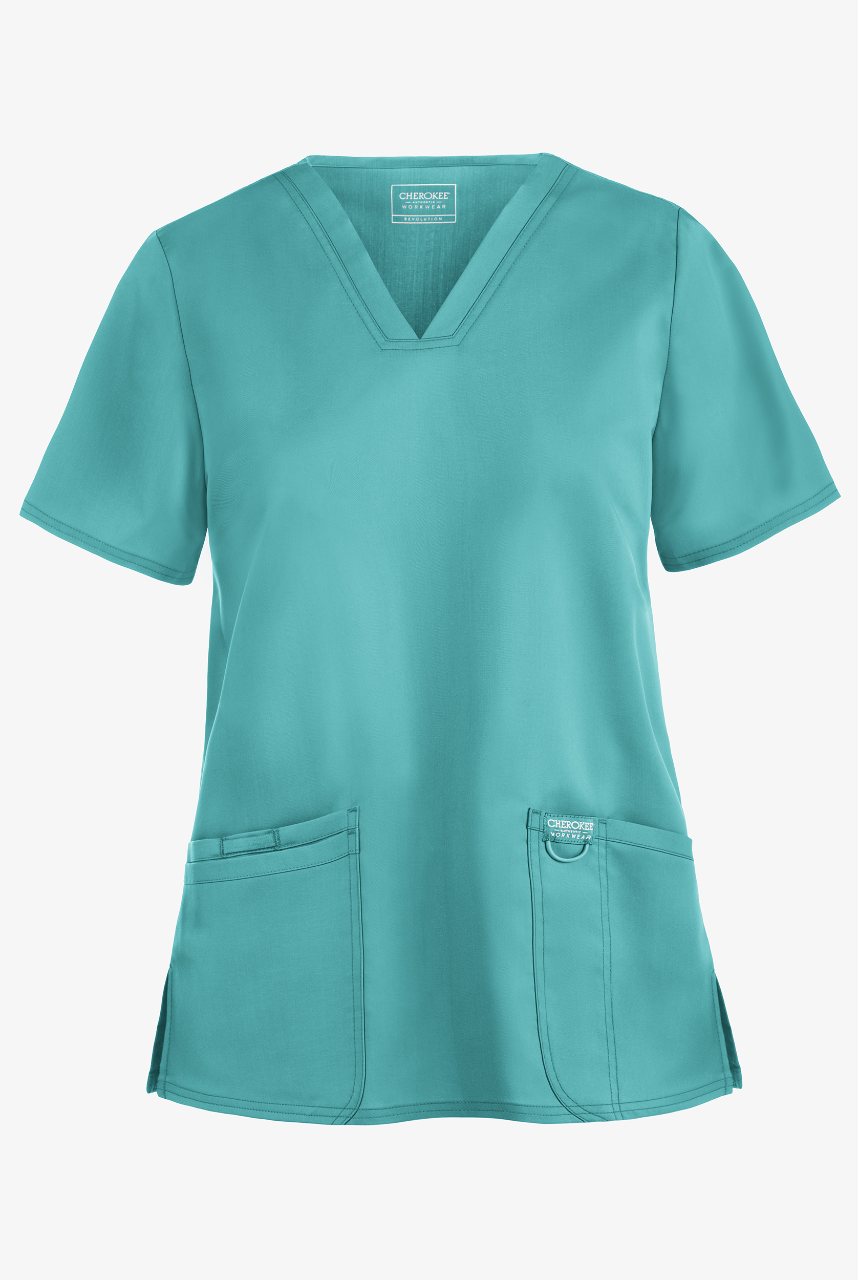 Cherokee Workwear Revolution Women's 3-Pocket STRETCH V-Neck Scrub Top
