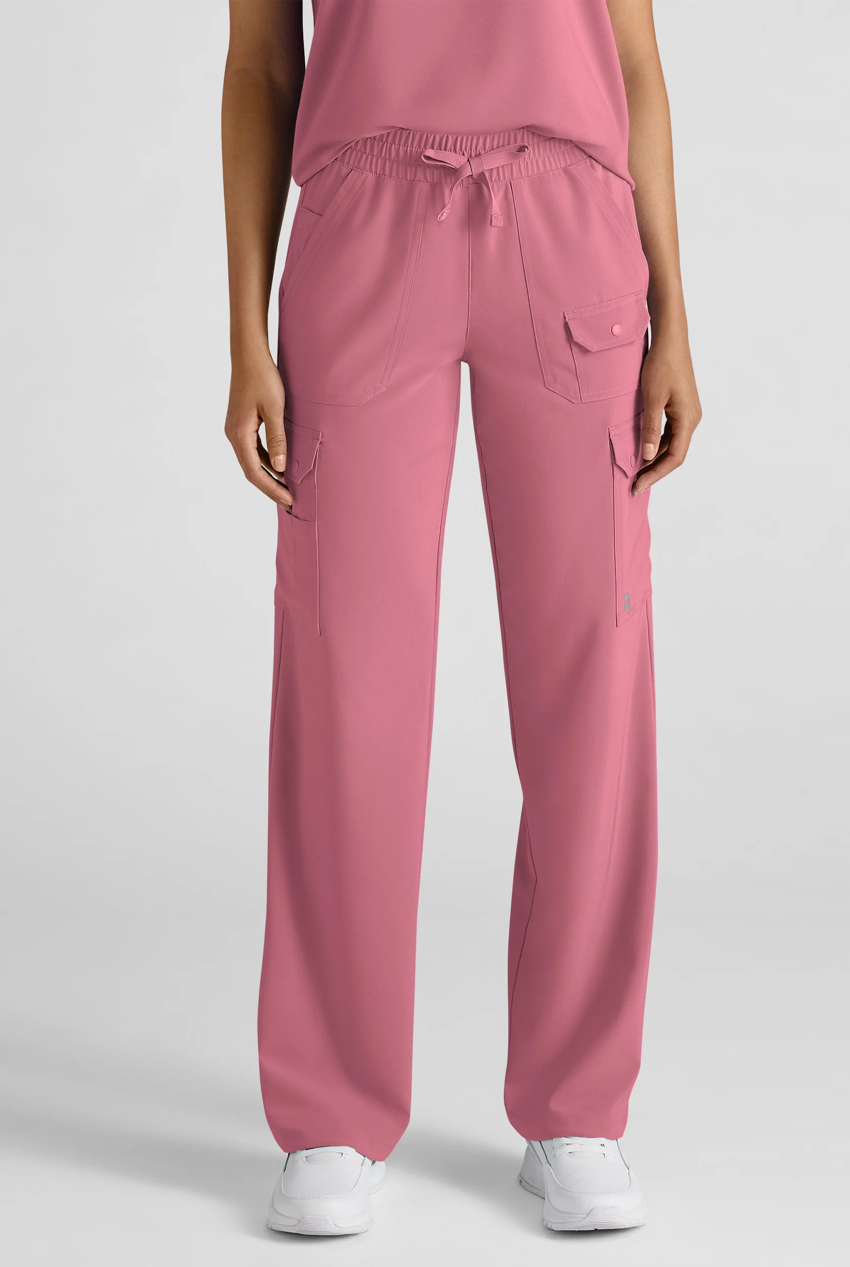 Pantal&oacute;n m&eacute;dico Easy STRETCH Ayo estilo cargo con 10 bolsillos para mujer