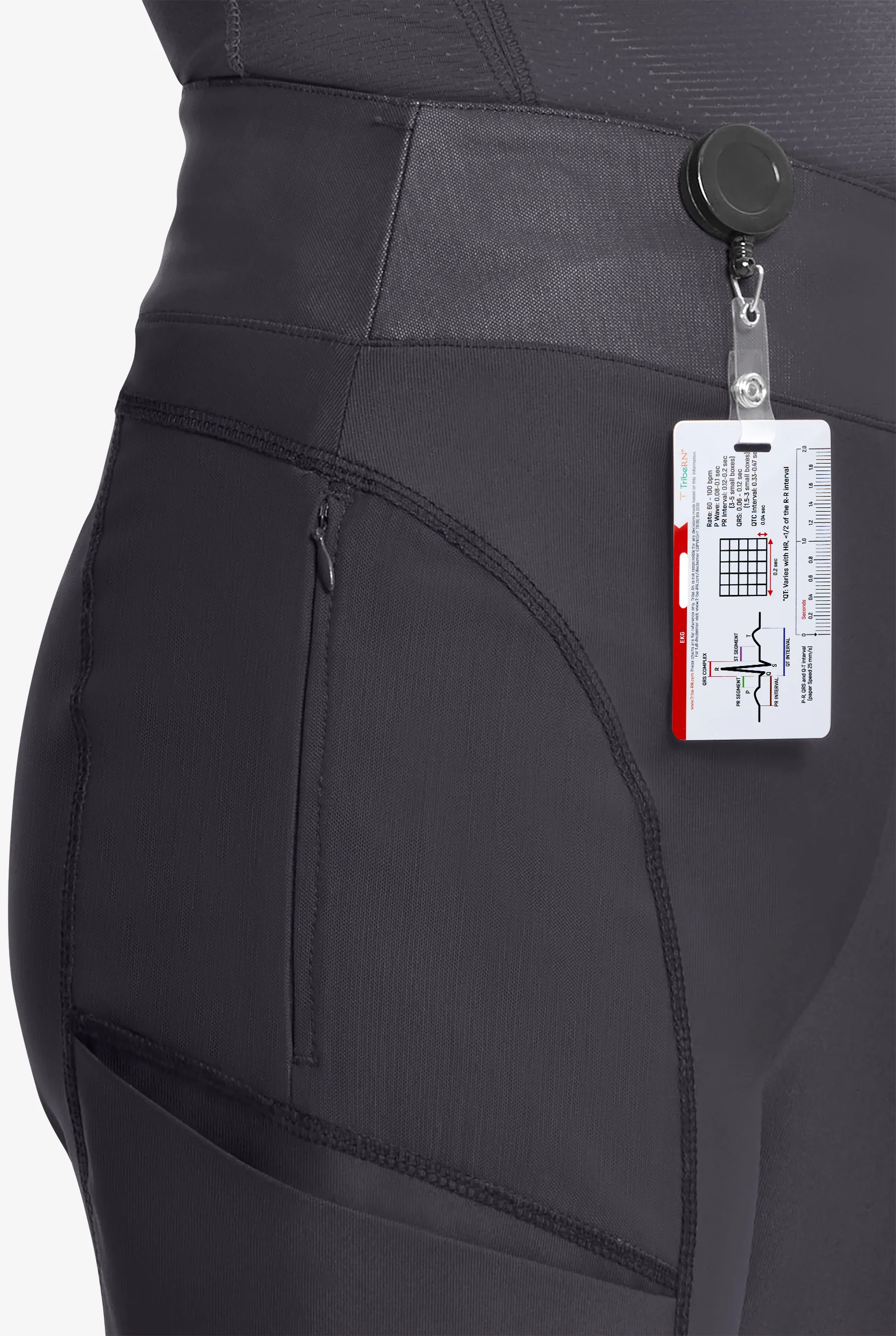 Infinity GNR8 Kinetic Knit Women's 5-Pocket STRETCH Cross-Over Waistband Wide Leg Scrub Pants